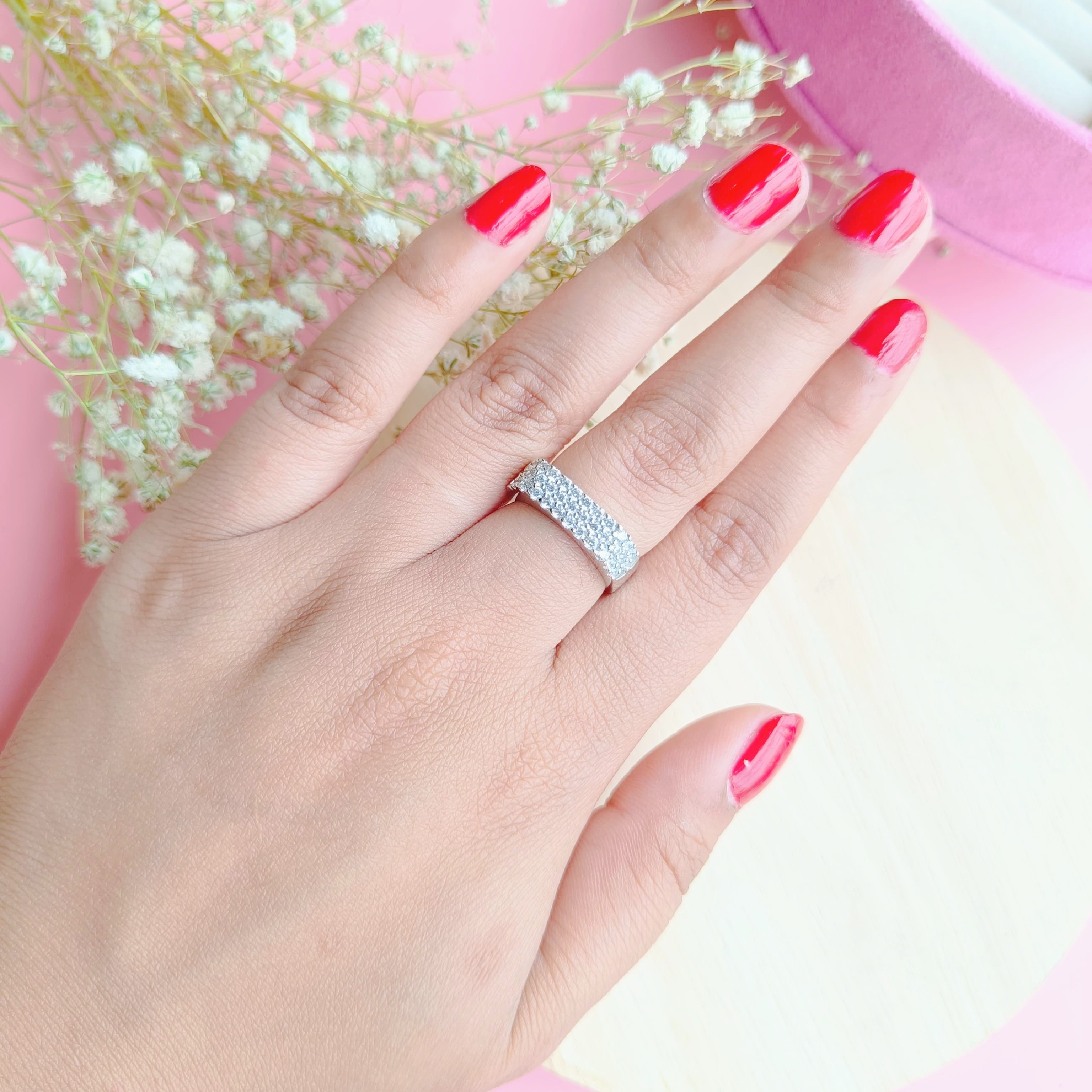 Vs Sterling silver Cocktail Ring 143 4g