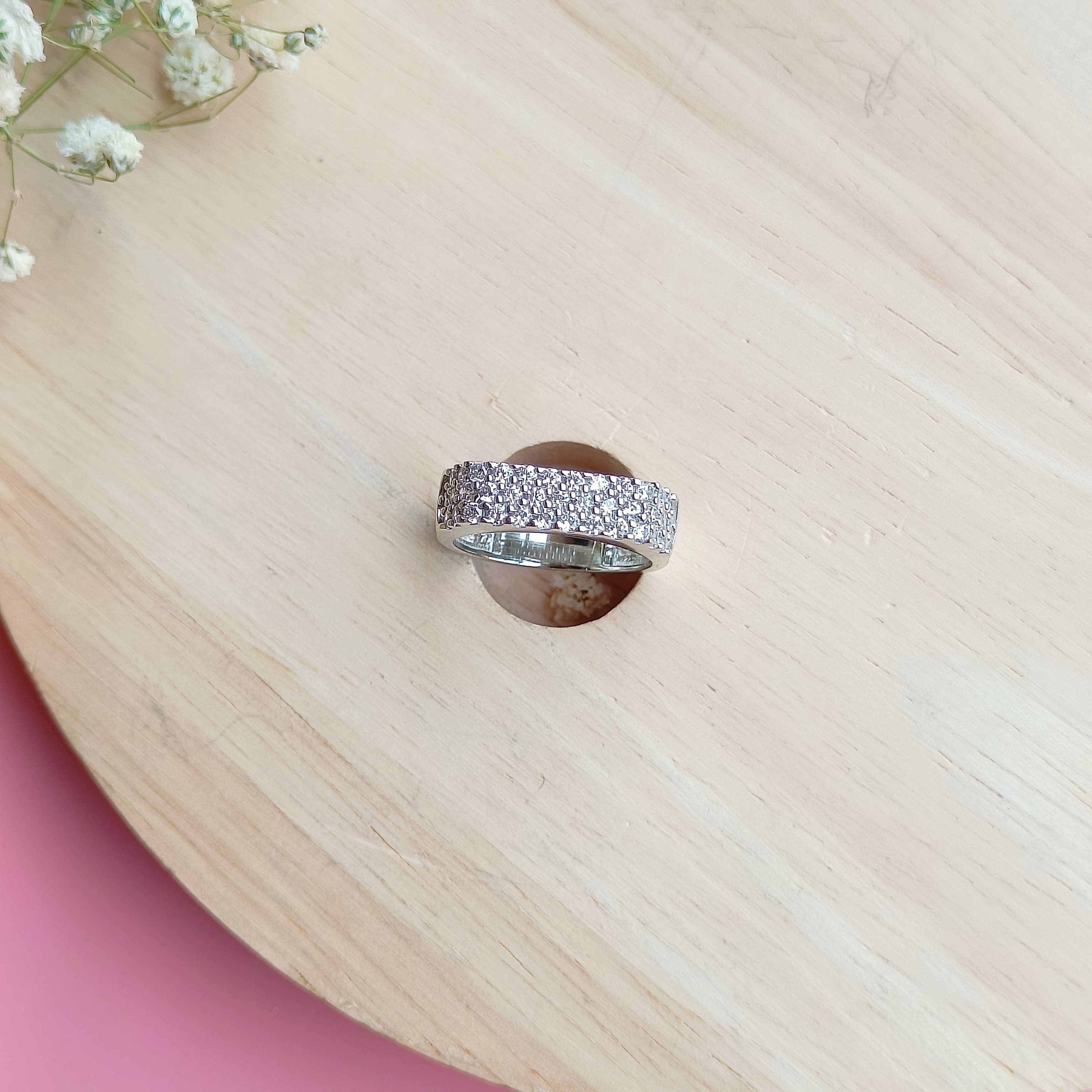 Vs Sterling silver Cocktail Ring 143 4g