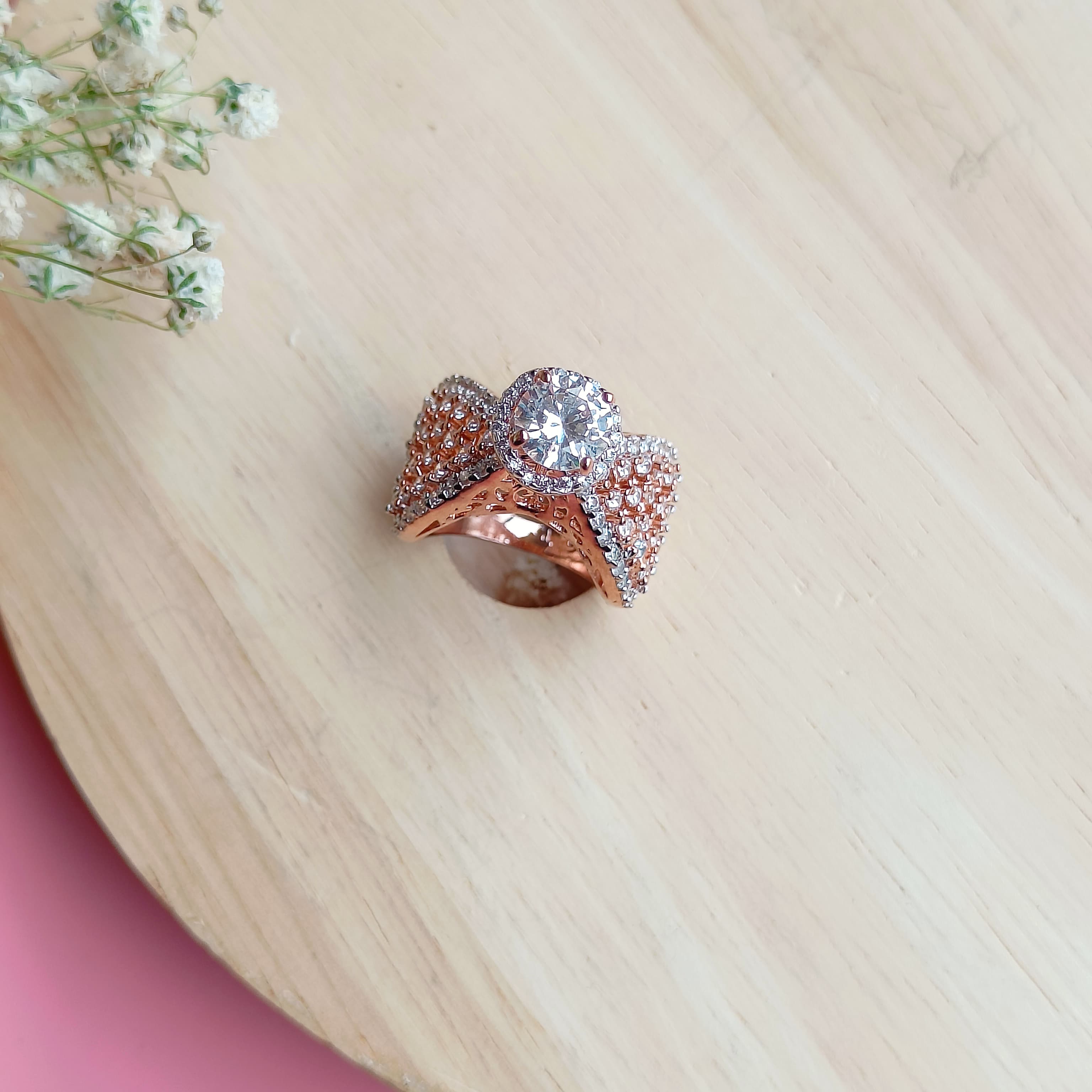 Vs Sterling Silver Cocktail Ring 153 9g