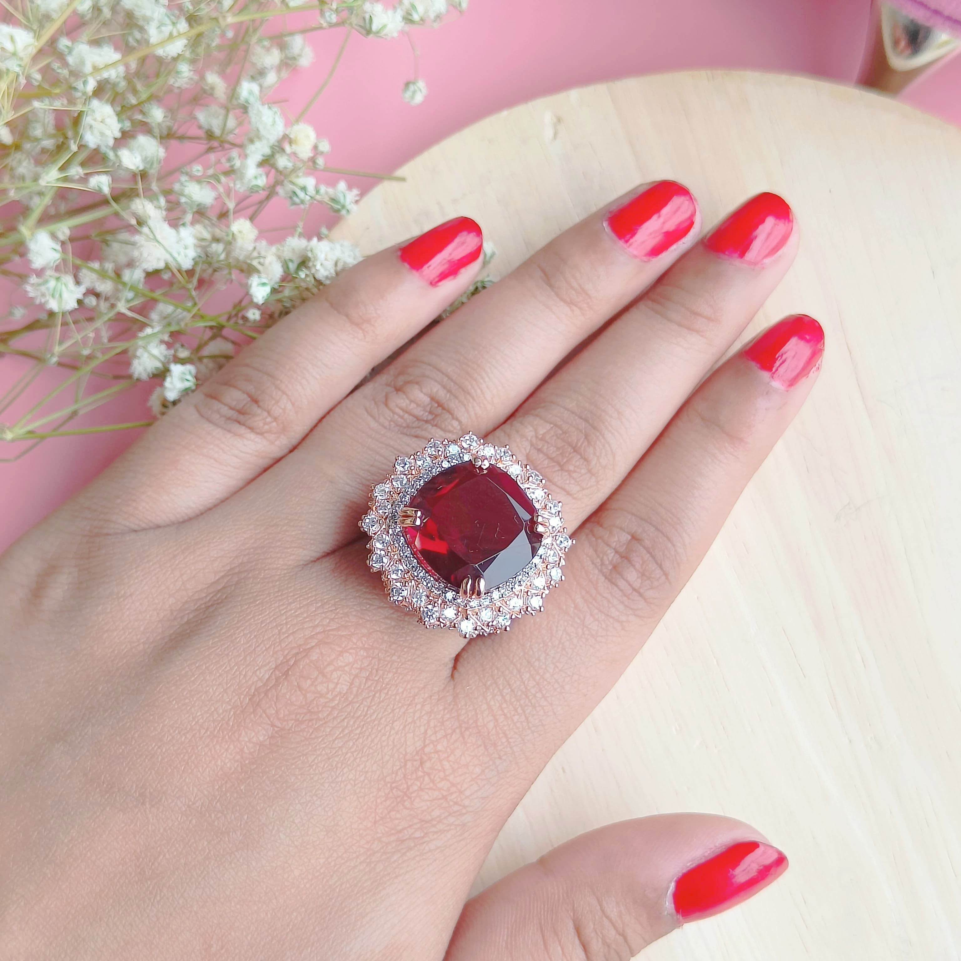 Vs Sterling silver Cocktail Ring 142 13g