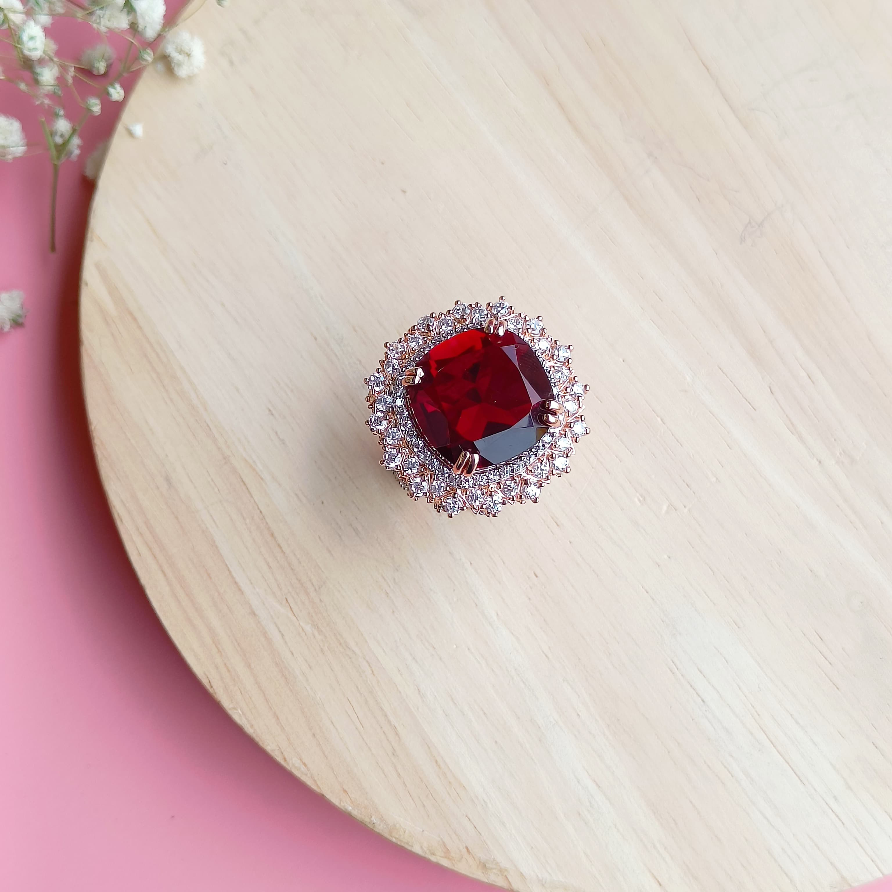 Vs Sterling silver Cocktail Ring 142 13g