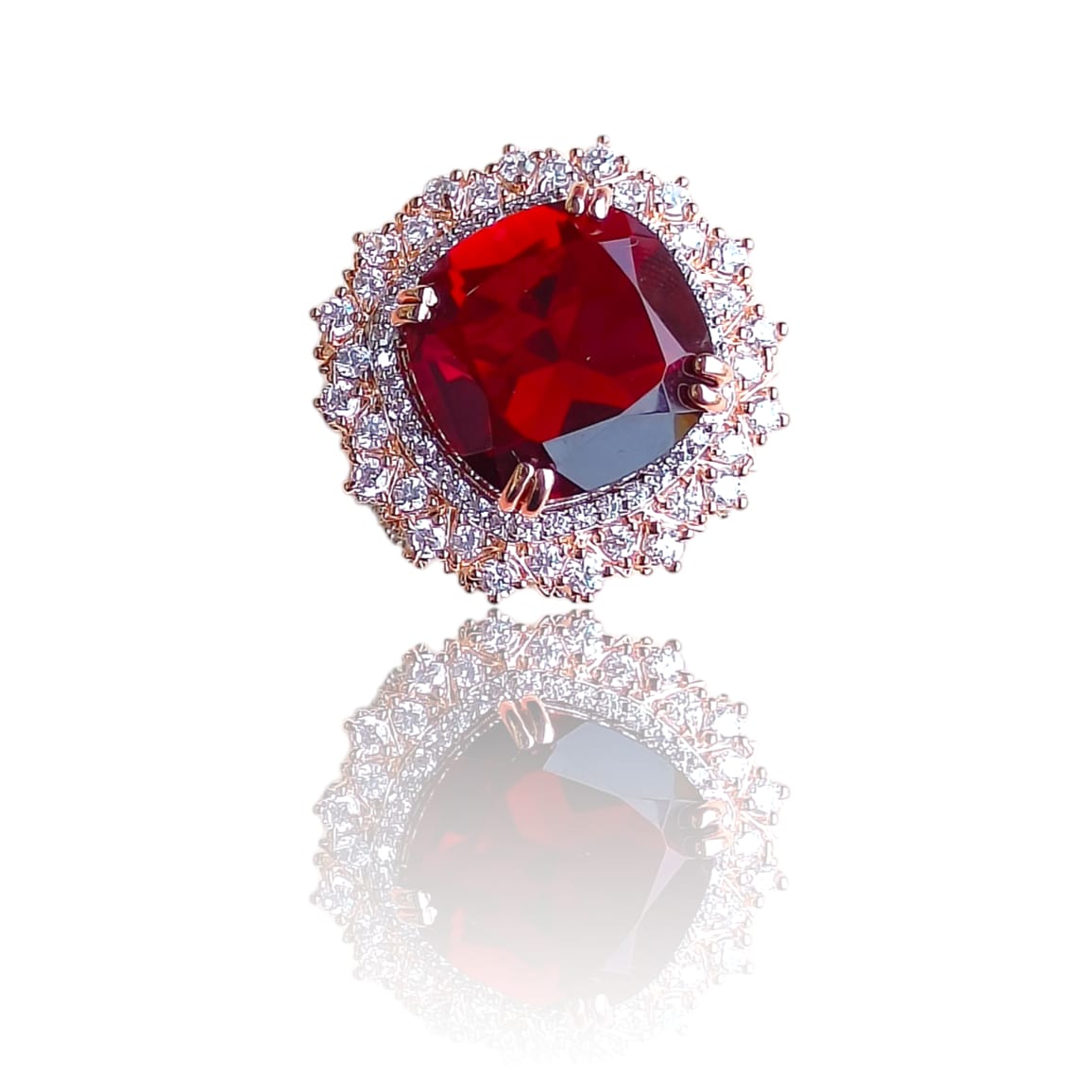 Vs Sterling silver Cocktail Ring 142 13g