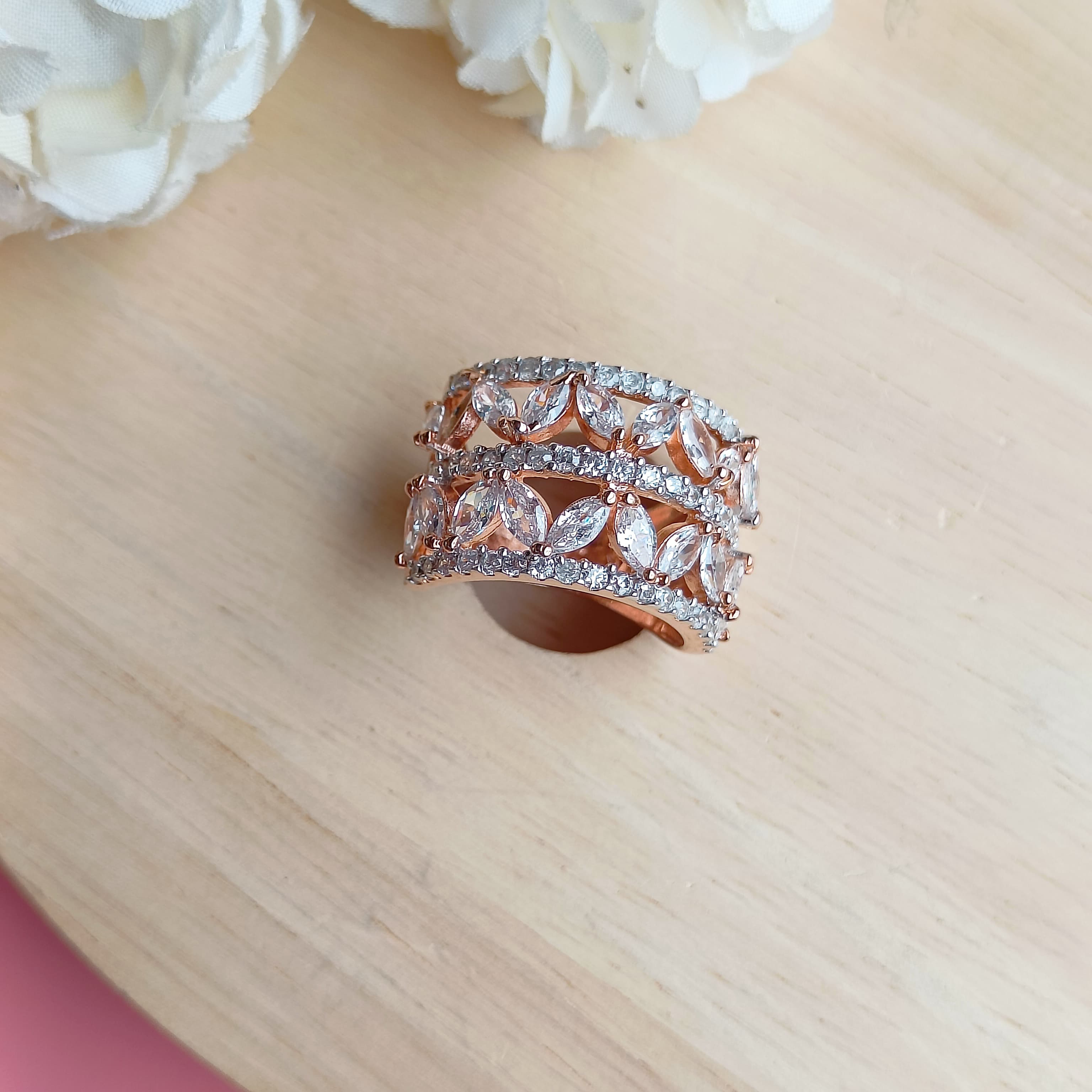 Vs sterling silver Cocktail Ring 159 12g