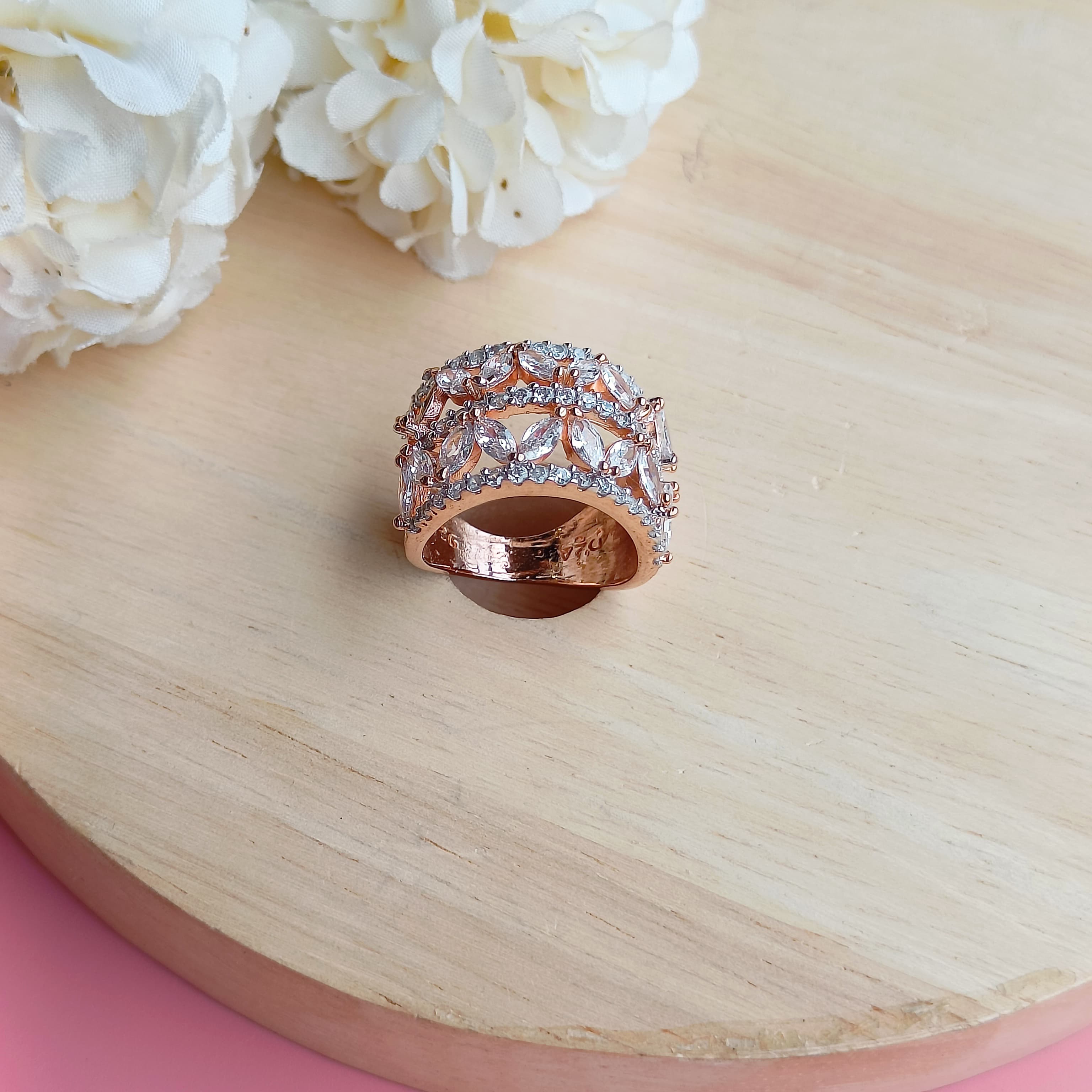 Vs sterling silver Cocktail Ring 159 12g