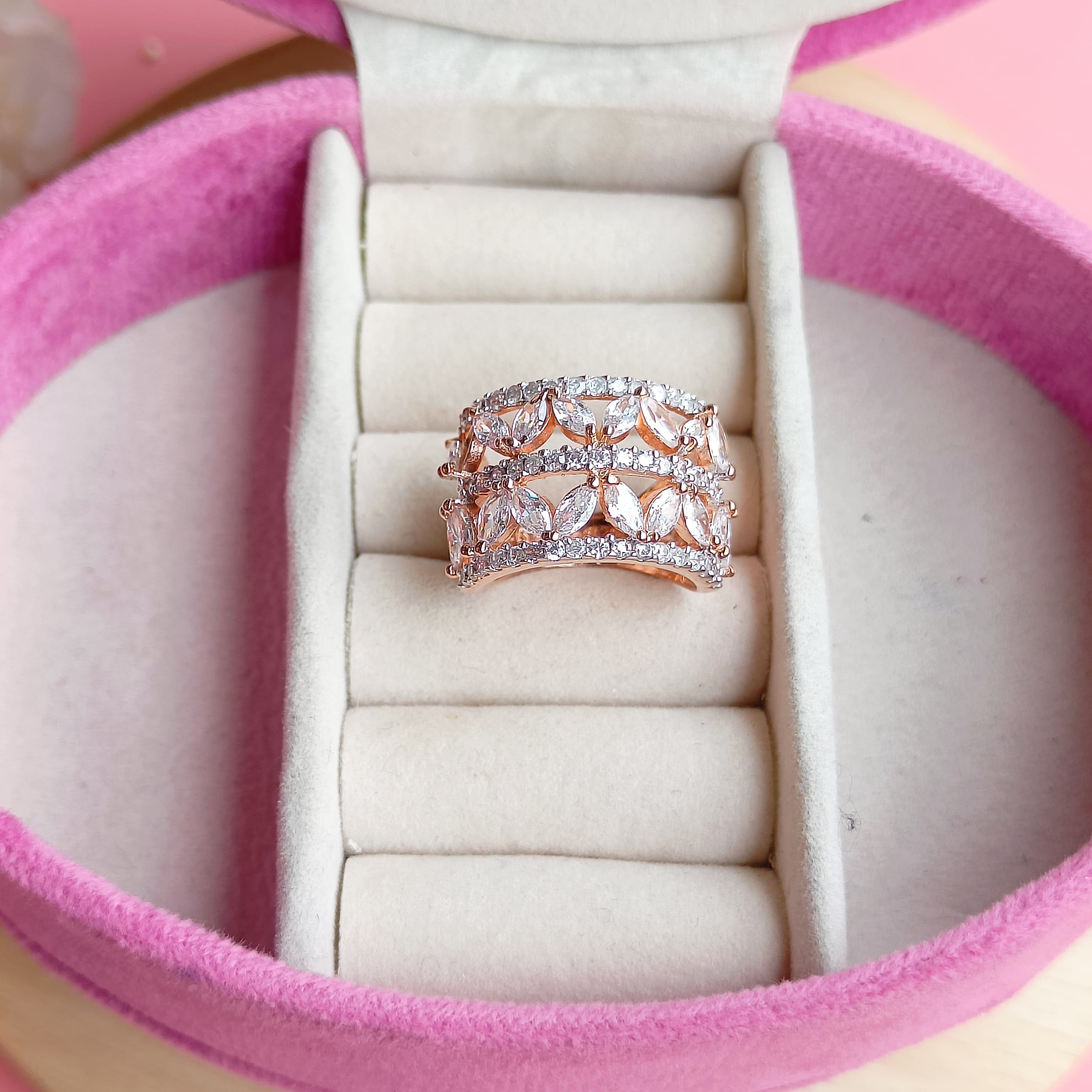 Vs sterling silver Cocktail Ring 159 12g