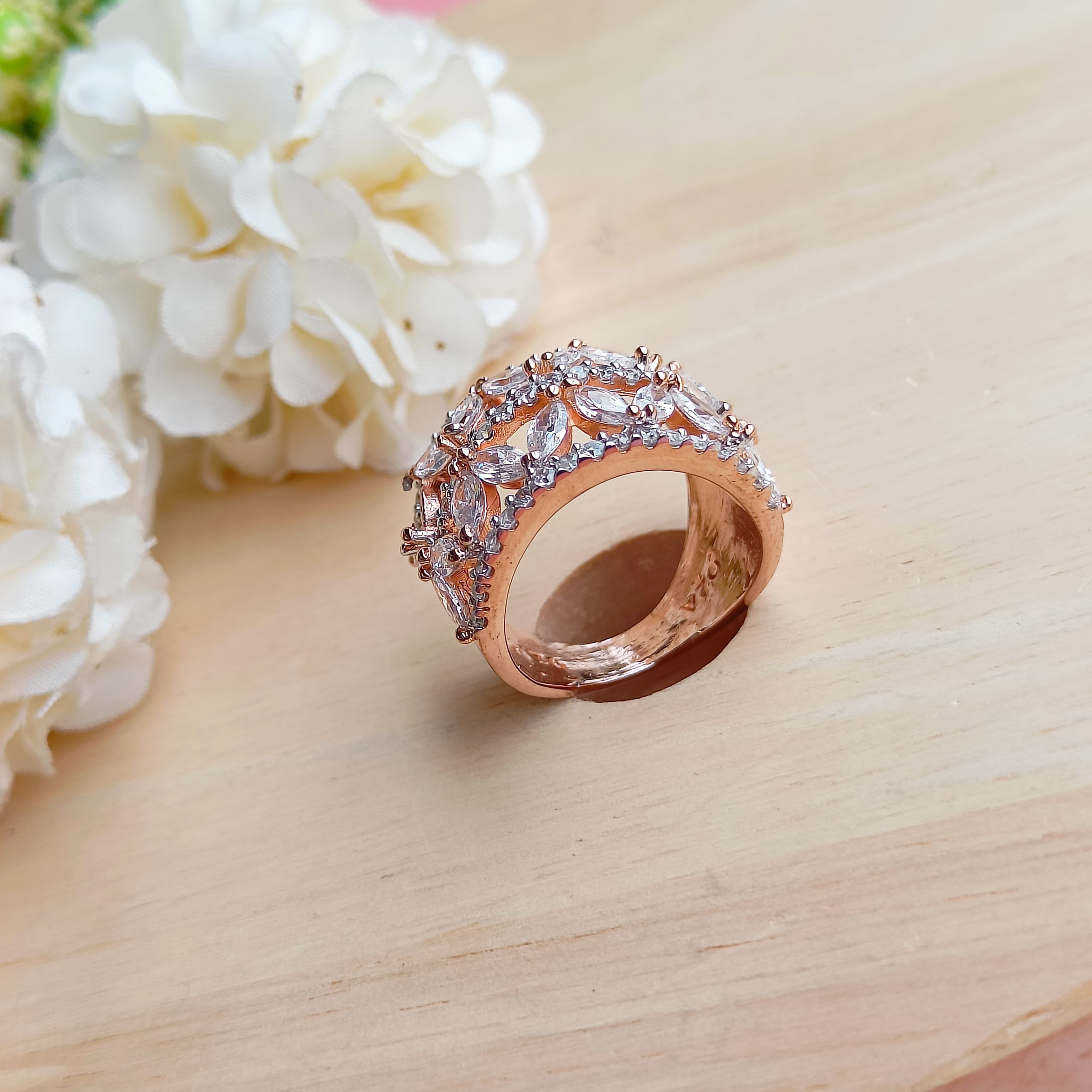 Vs sterling silver Cocktail Ring 159 12g