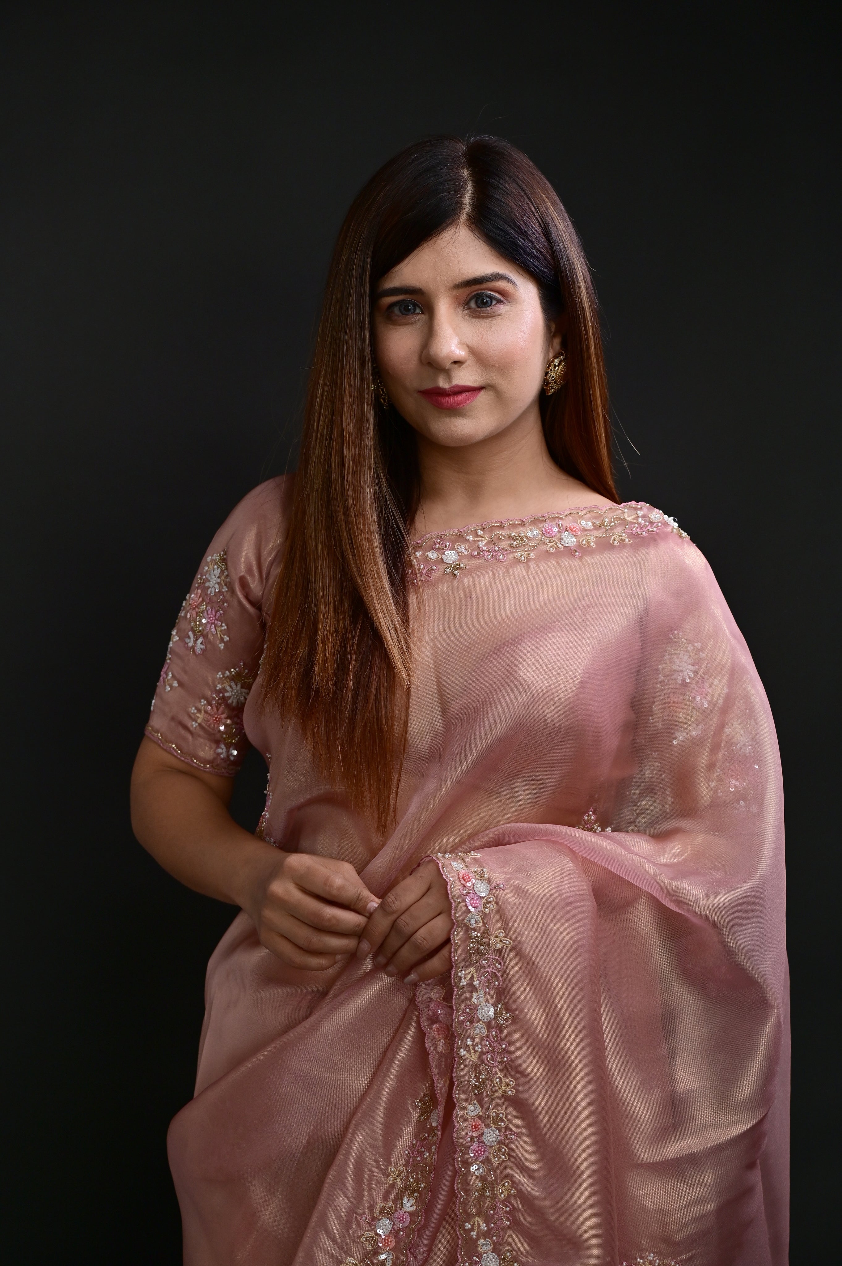 BUBBLEGUM PINK Saree