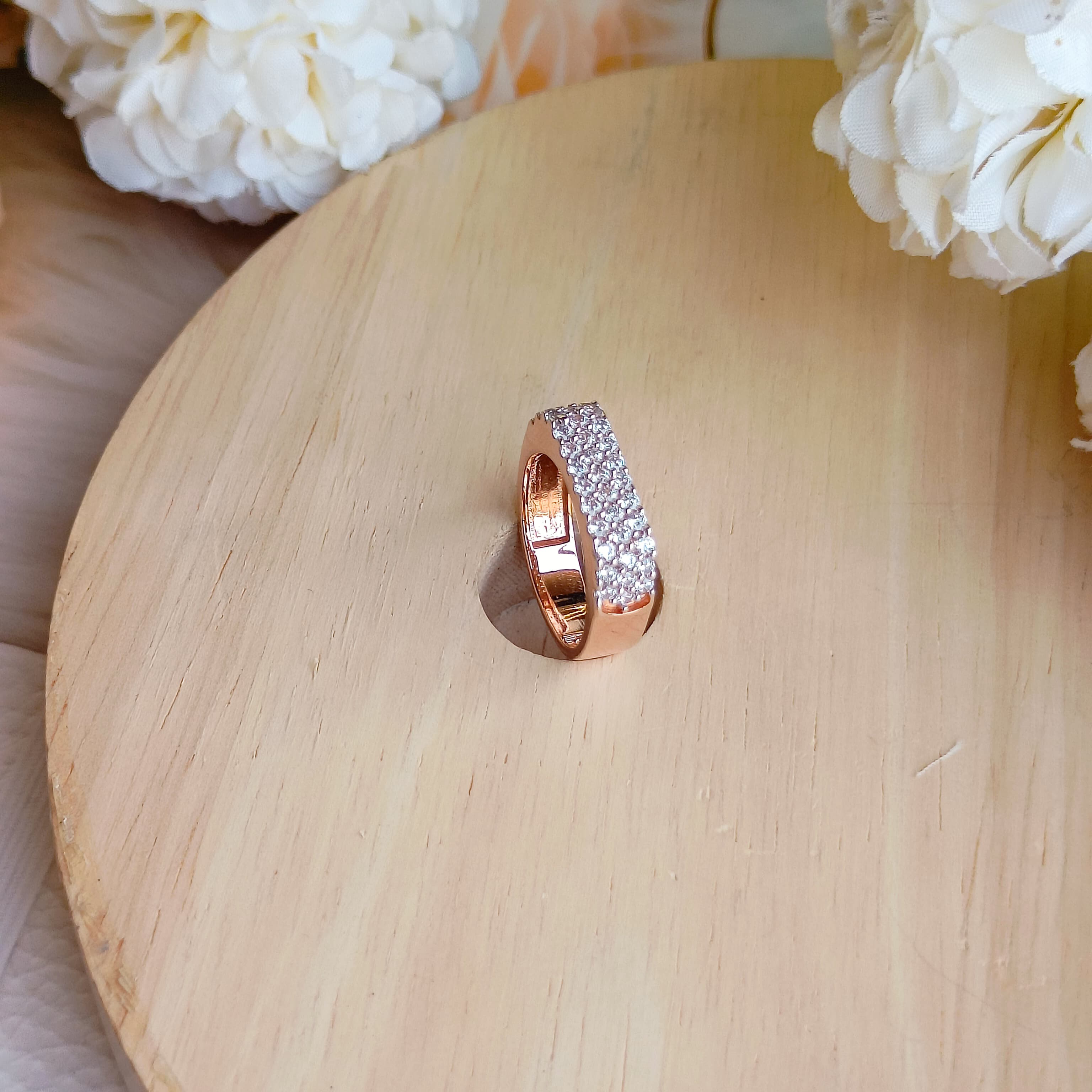 Vs sterling silver Cocktail Ring-161 4g