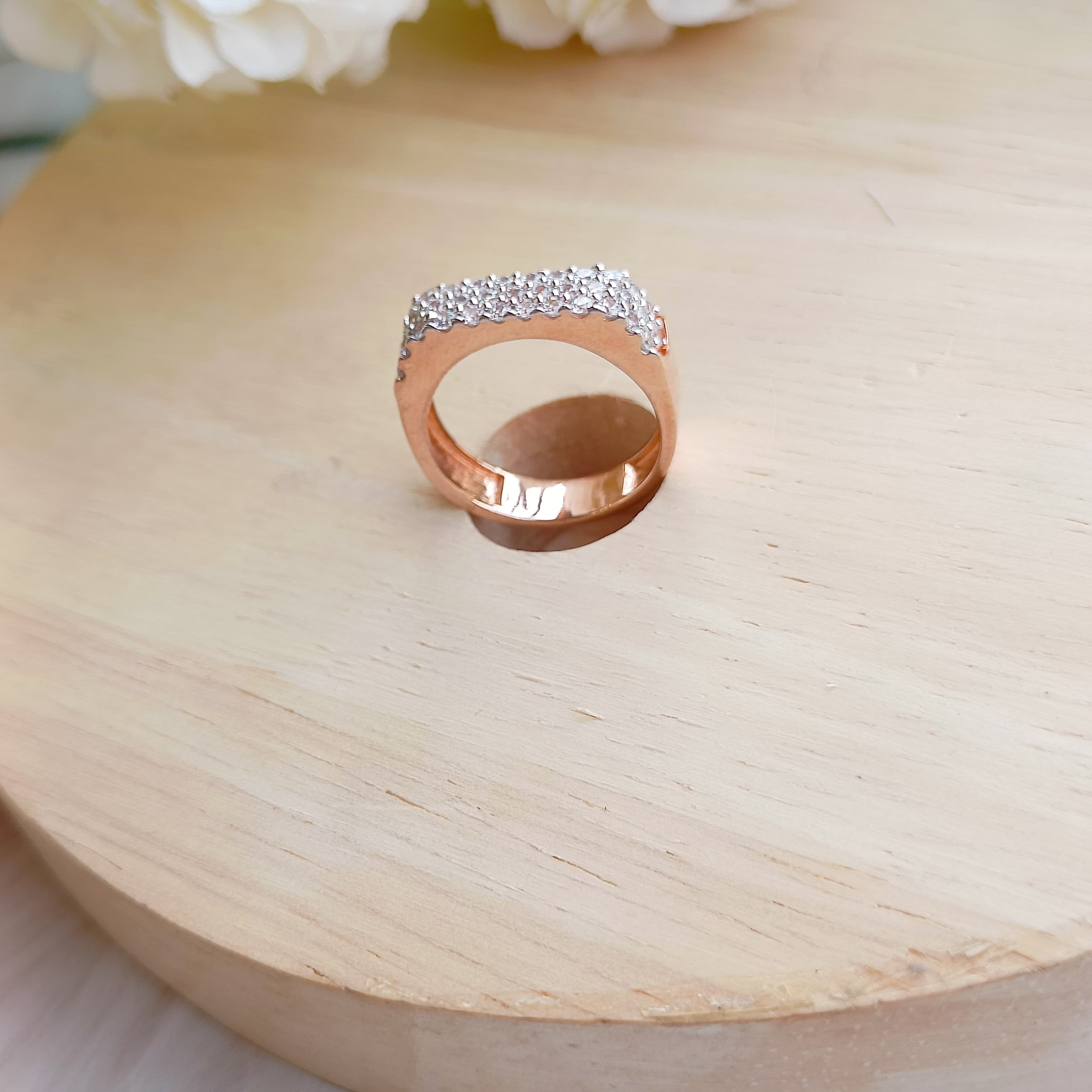 Vs sterling silver Cocktail Ring-161 4g