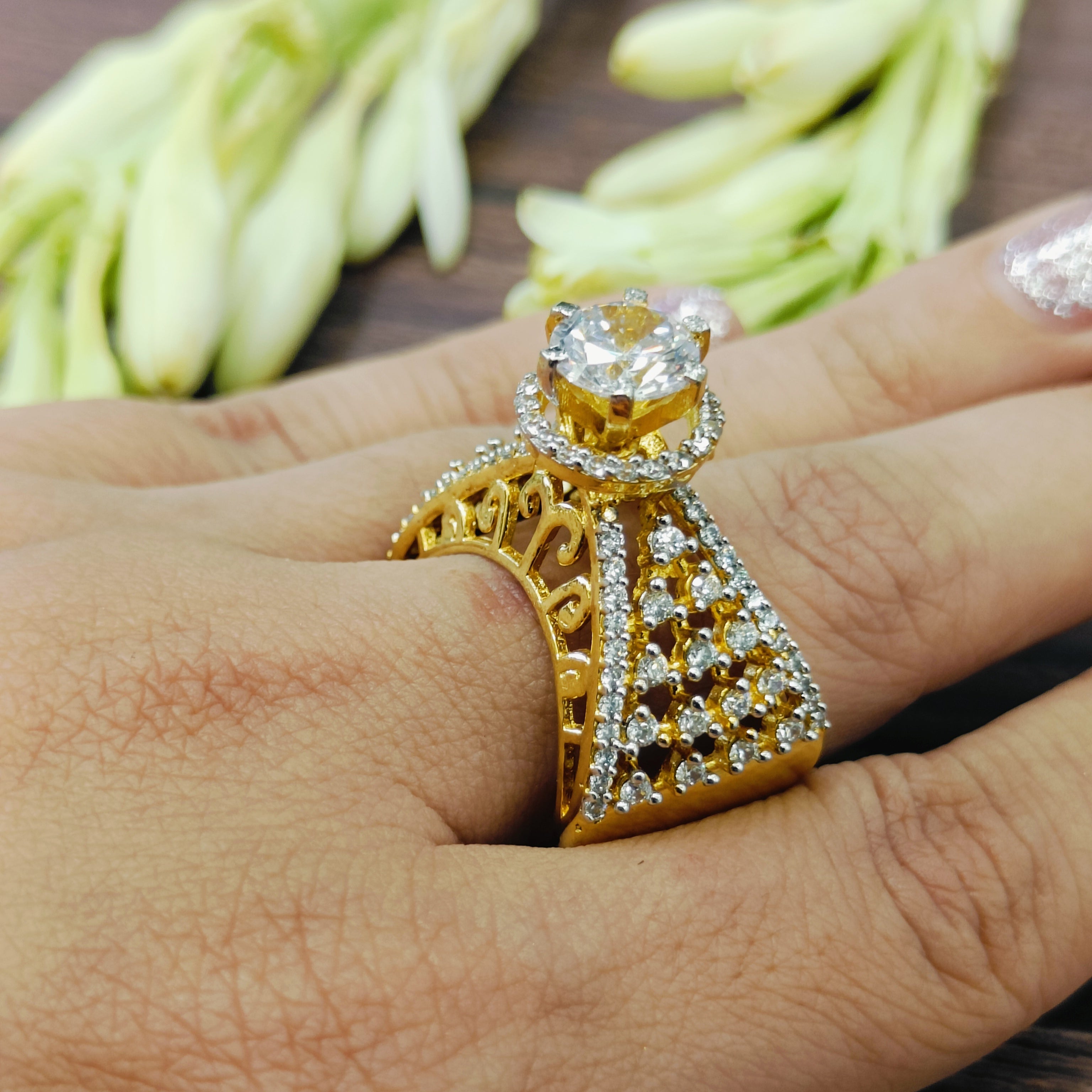 VS Sterling Silver Cocktail Ring 200 12g