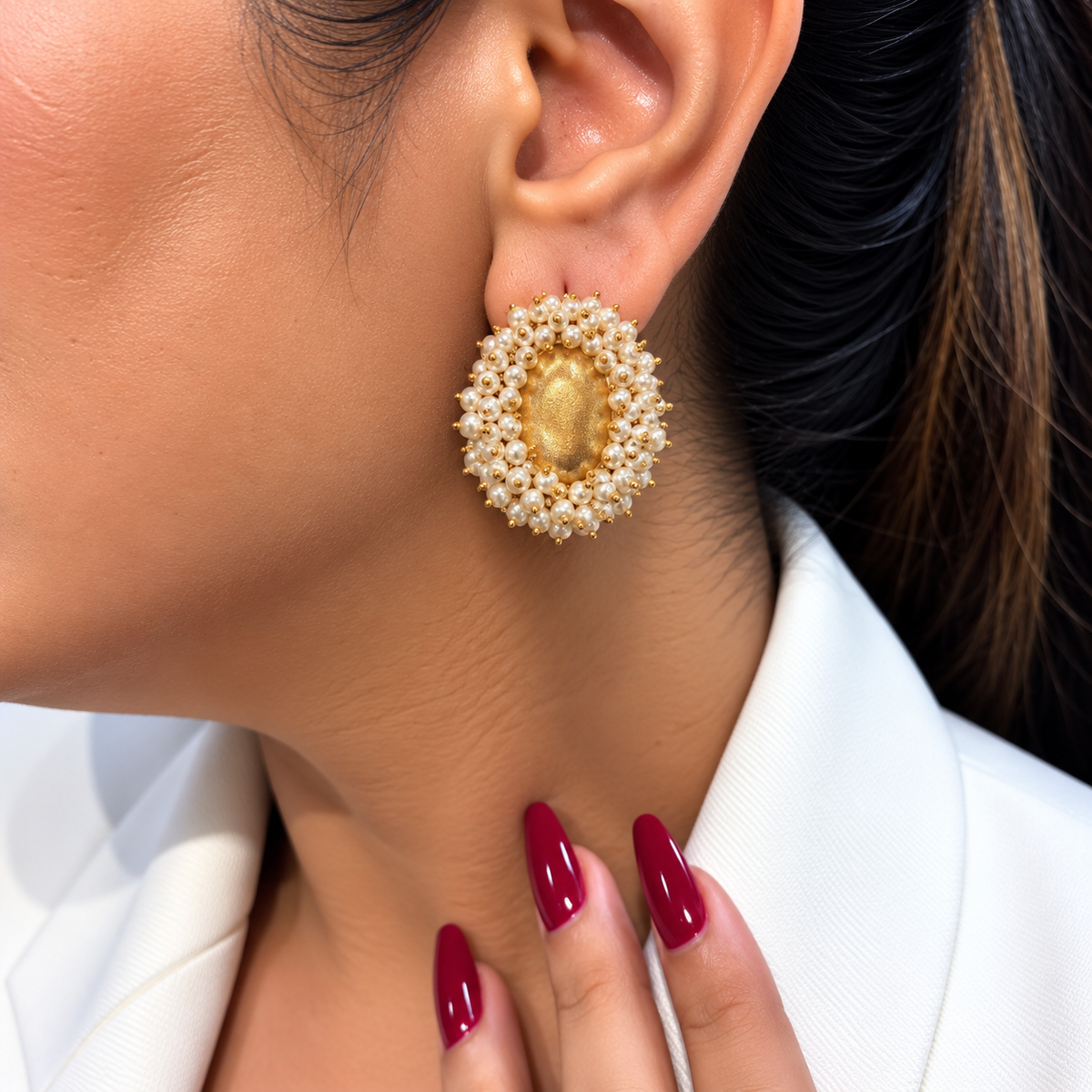 Meher Pearl Earrings