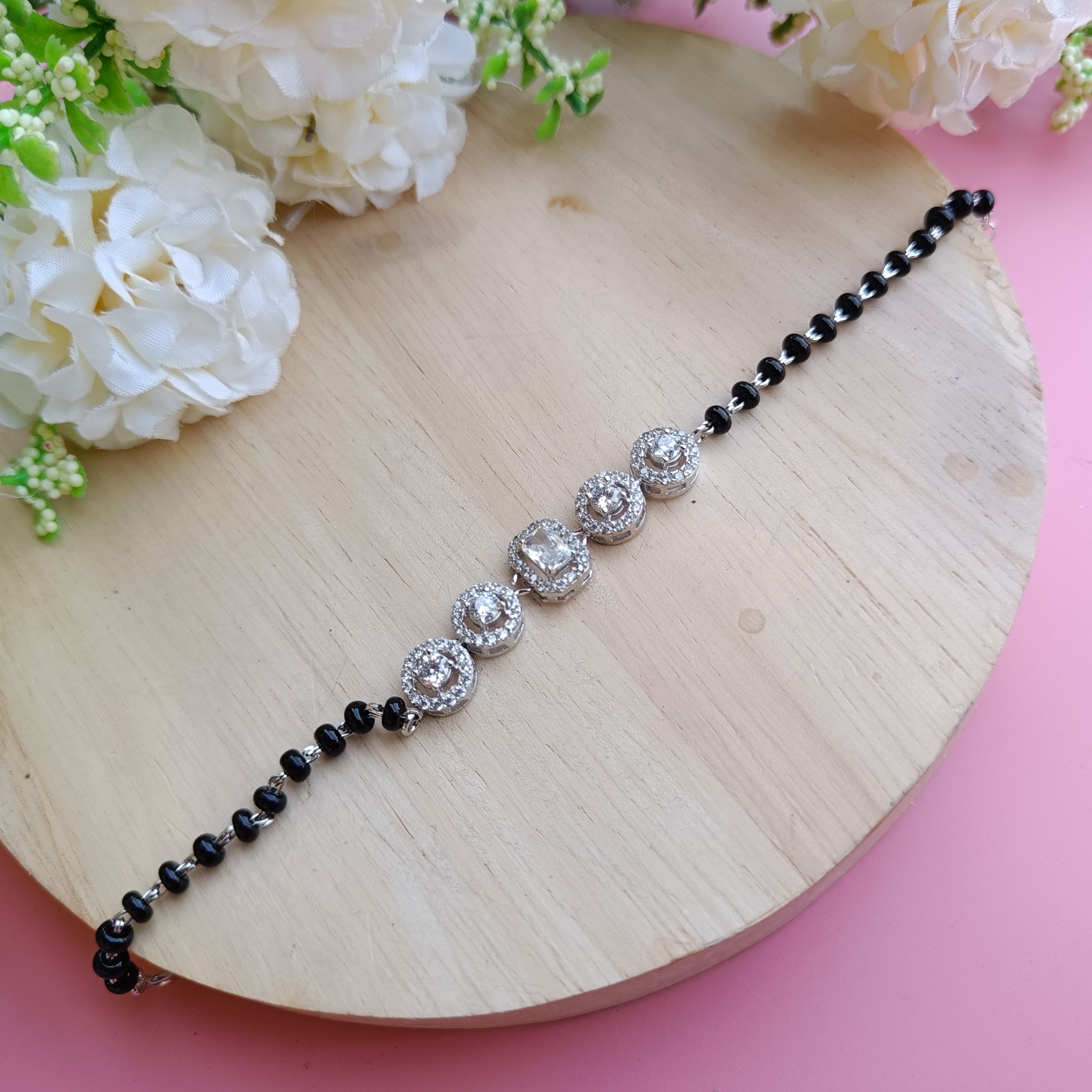 Sterling silver mangalsutra bracelet 2010