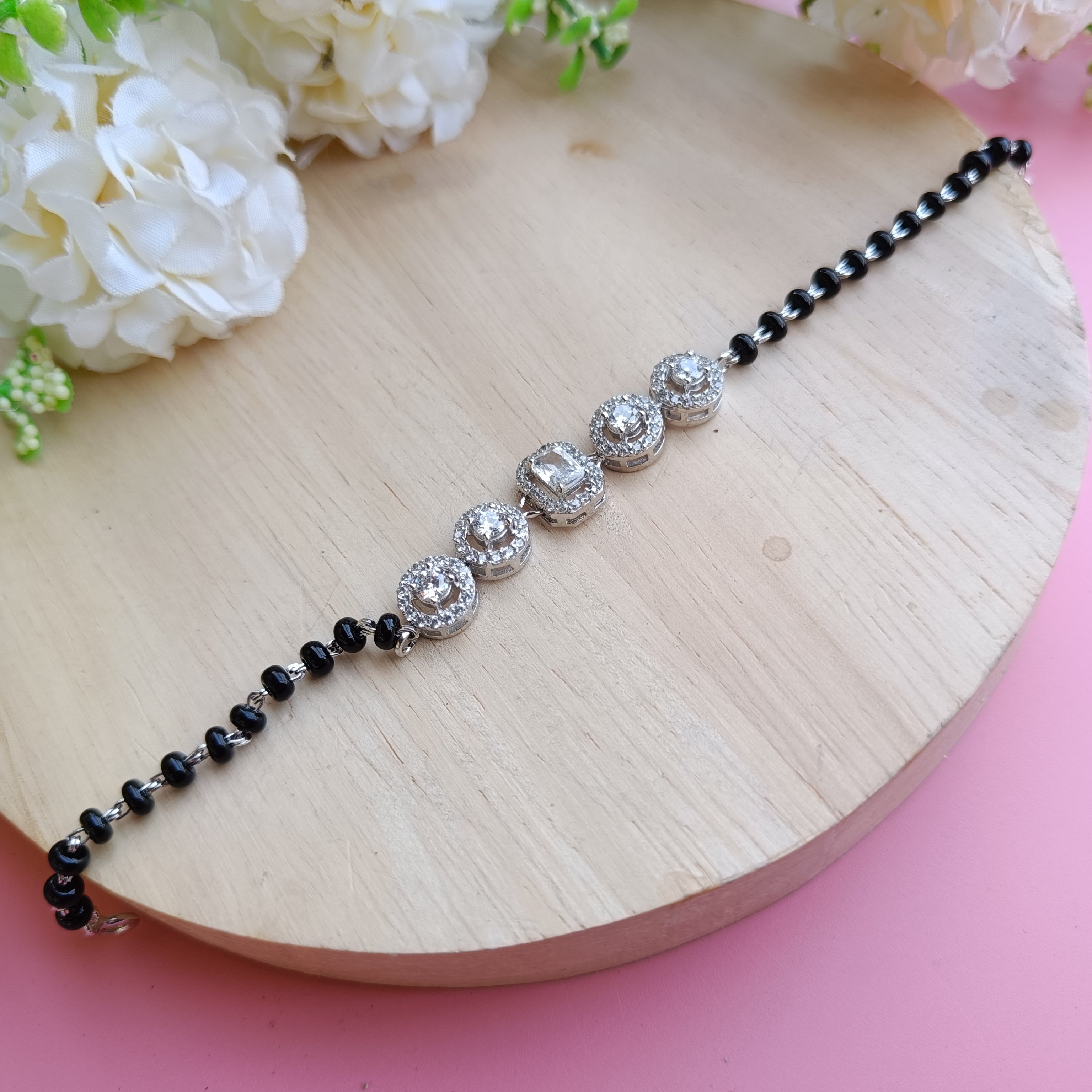 Sterling silver mangalsutra bracelet 2010