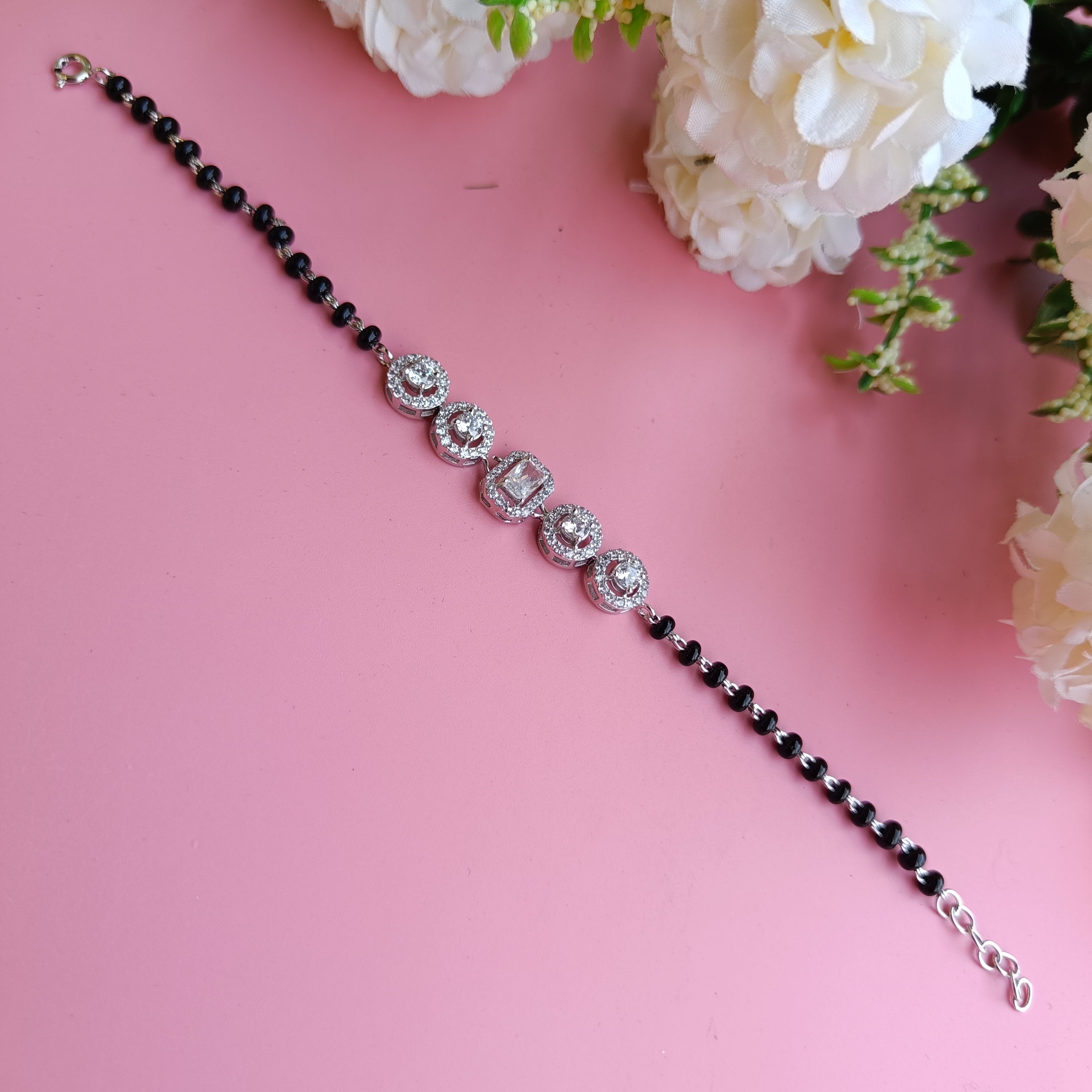 Sterling silver mangalsutra bracelet 2010