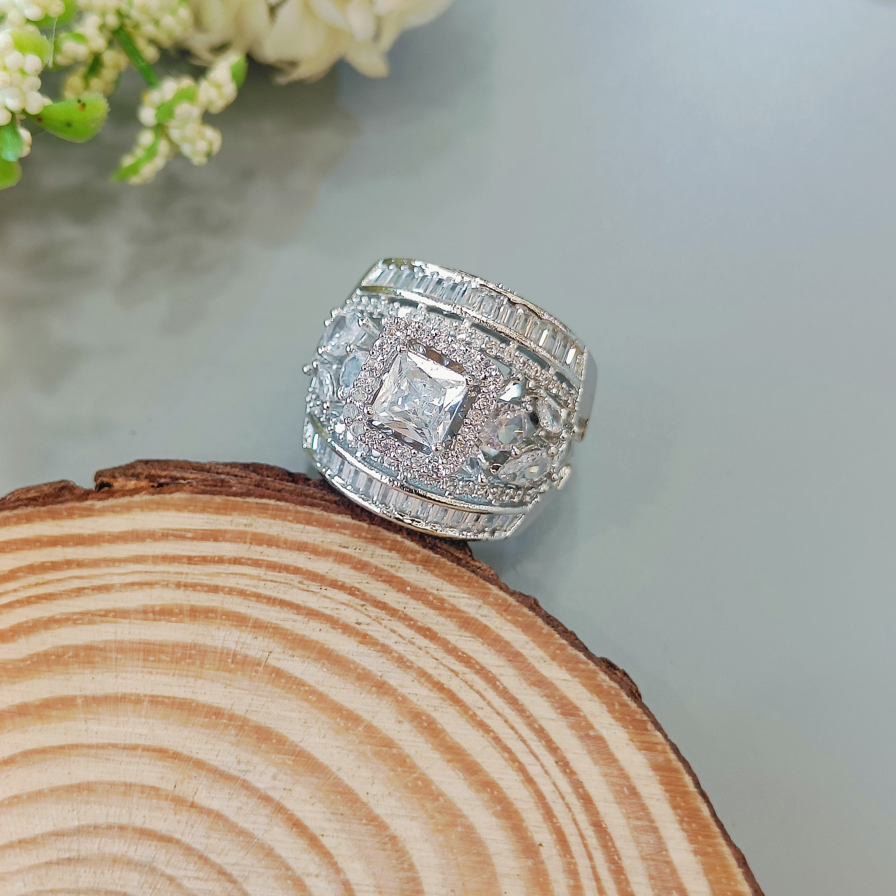 Queen Elsa square ad ring - adjustable 02