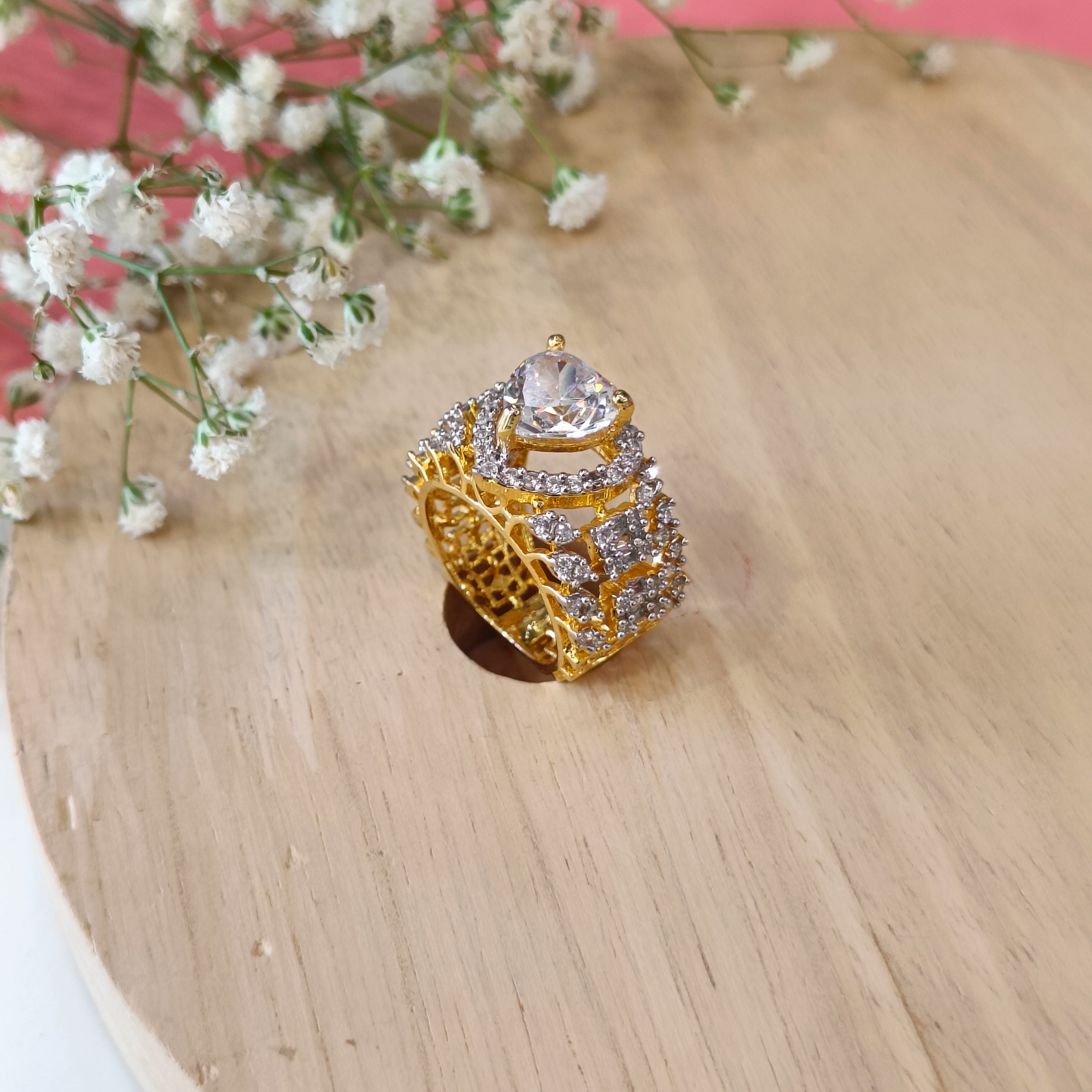 VS Sterling Silver Cocktail Ring 062 9g