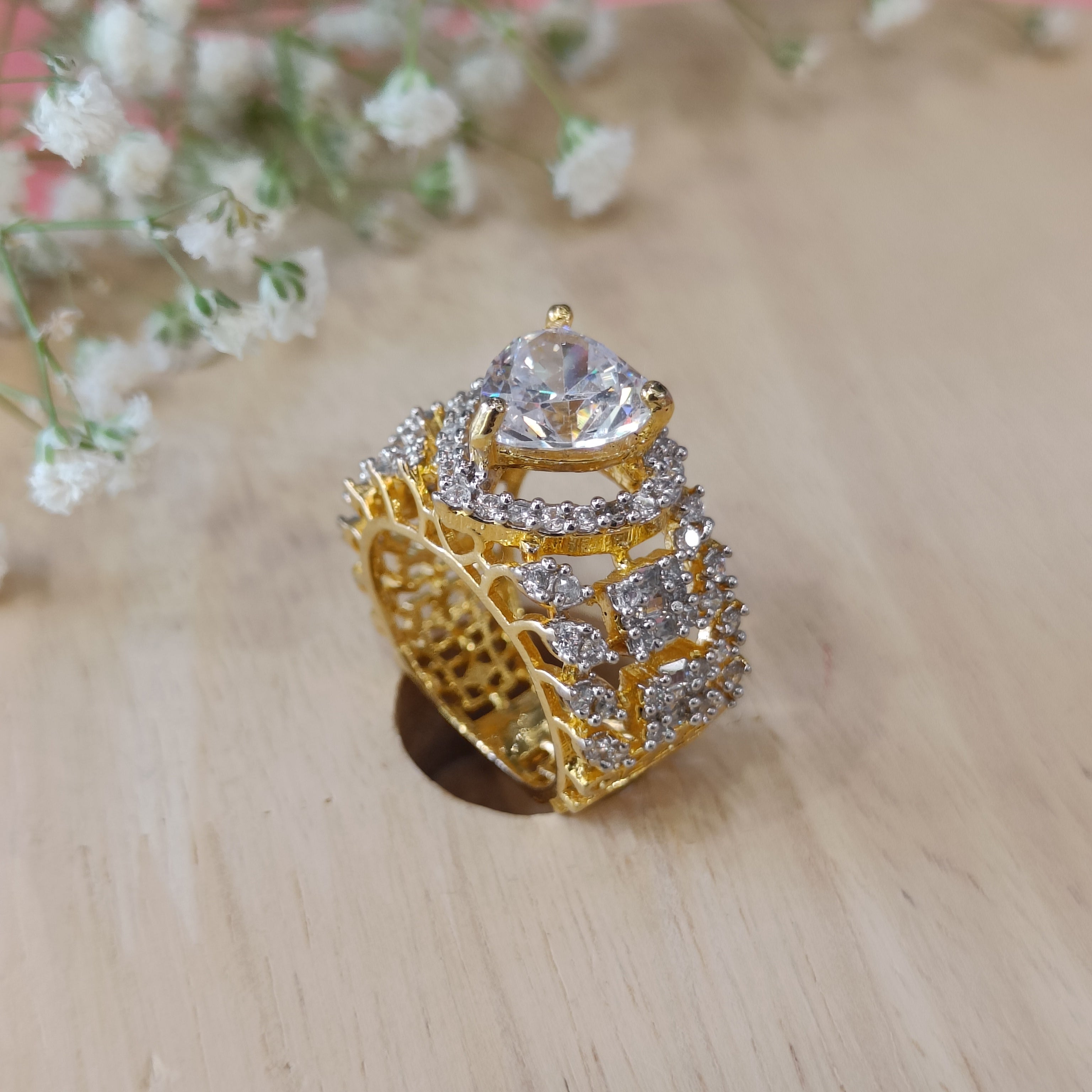 VS Sterling Silver Cocktail Ring 062 9g