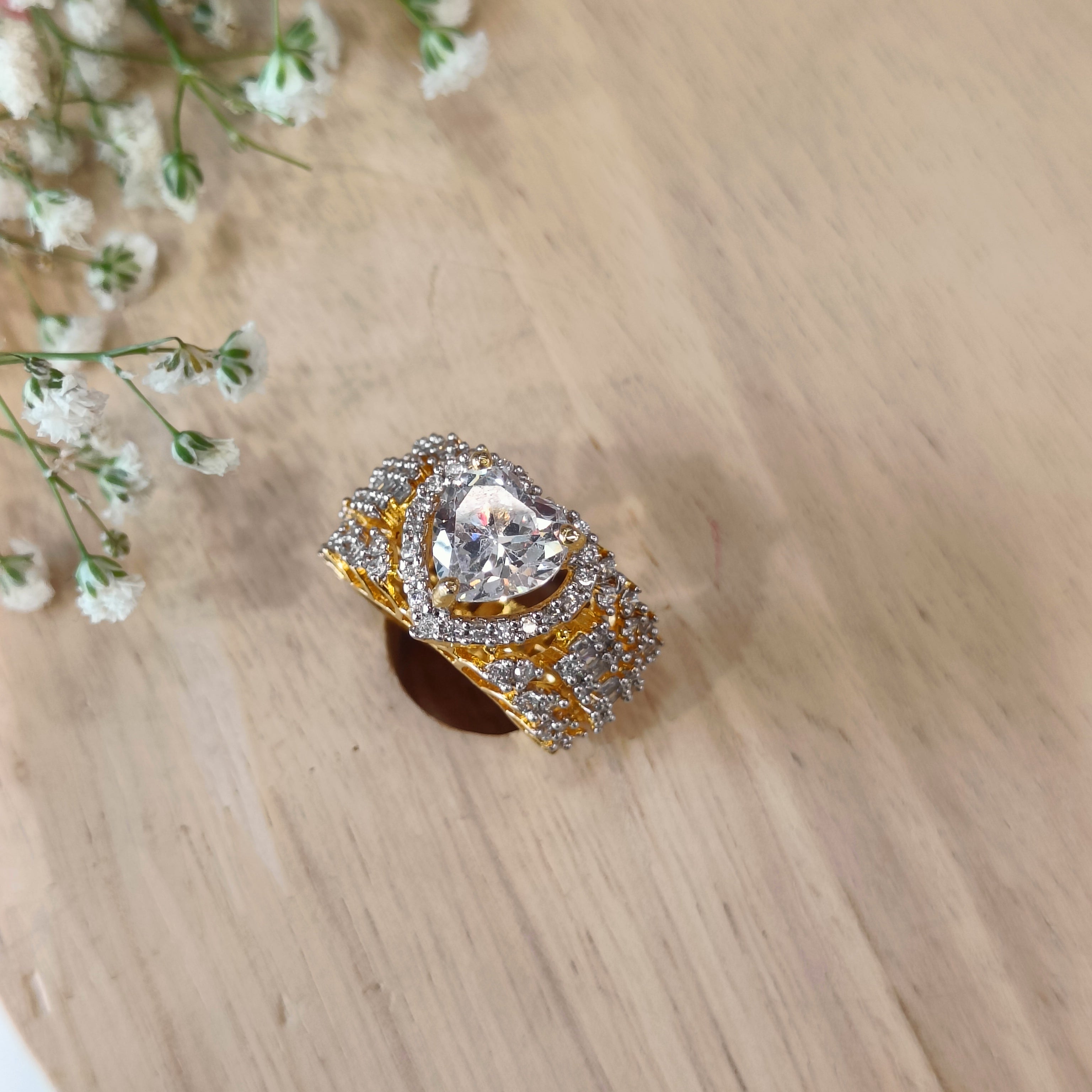 VS Sterling Silver Cocktail Ring 062 9g