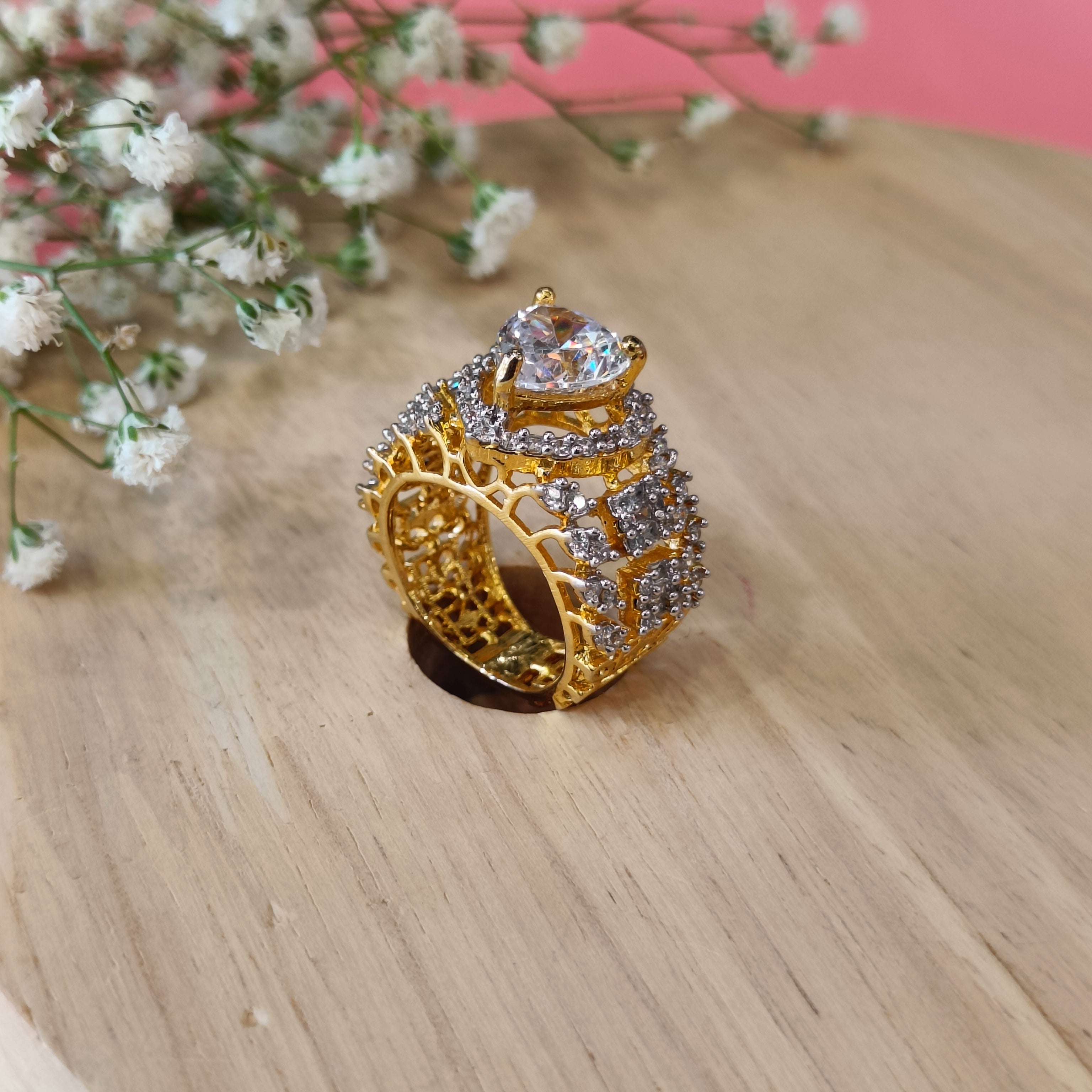 VS Sterling Silver Cocktail Ring 062 9g