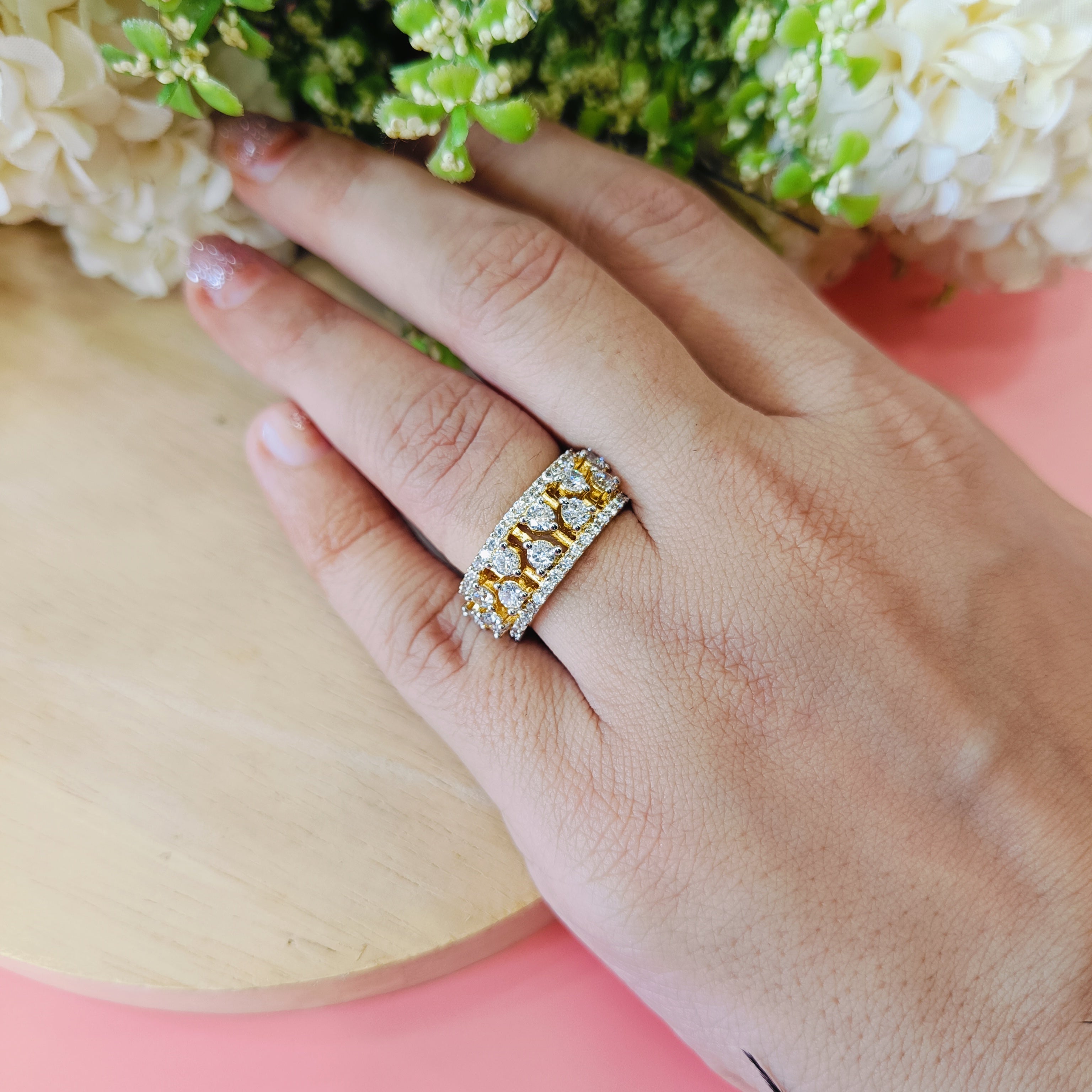 Vs Sterling Silver Cocktail Ring 182 7g