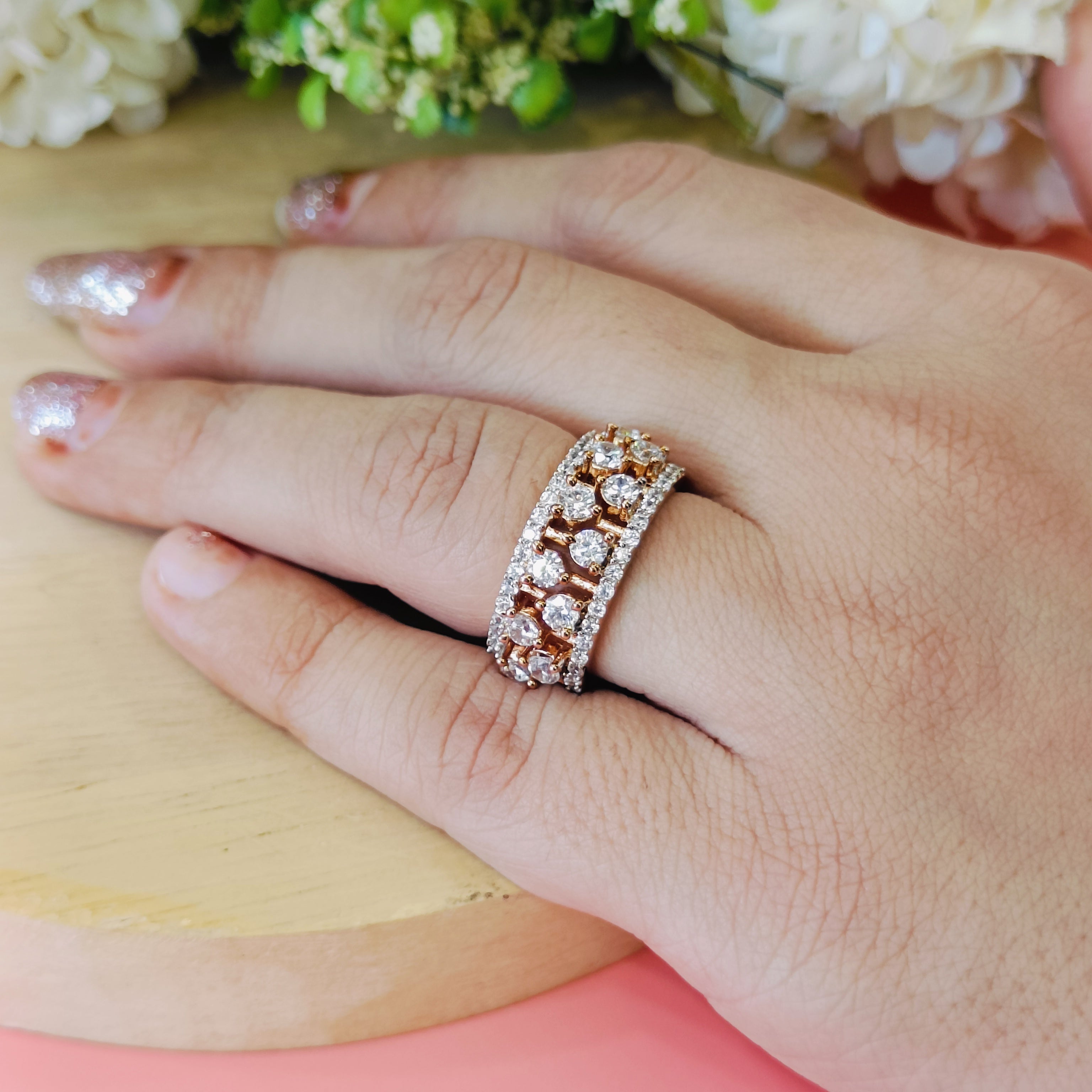 Vs Sterling Silver Cocktail Ring 197 7g