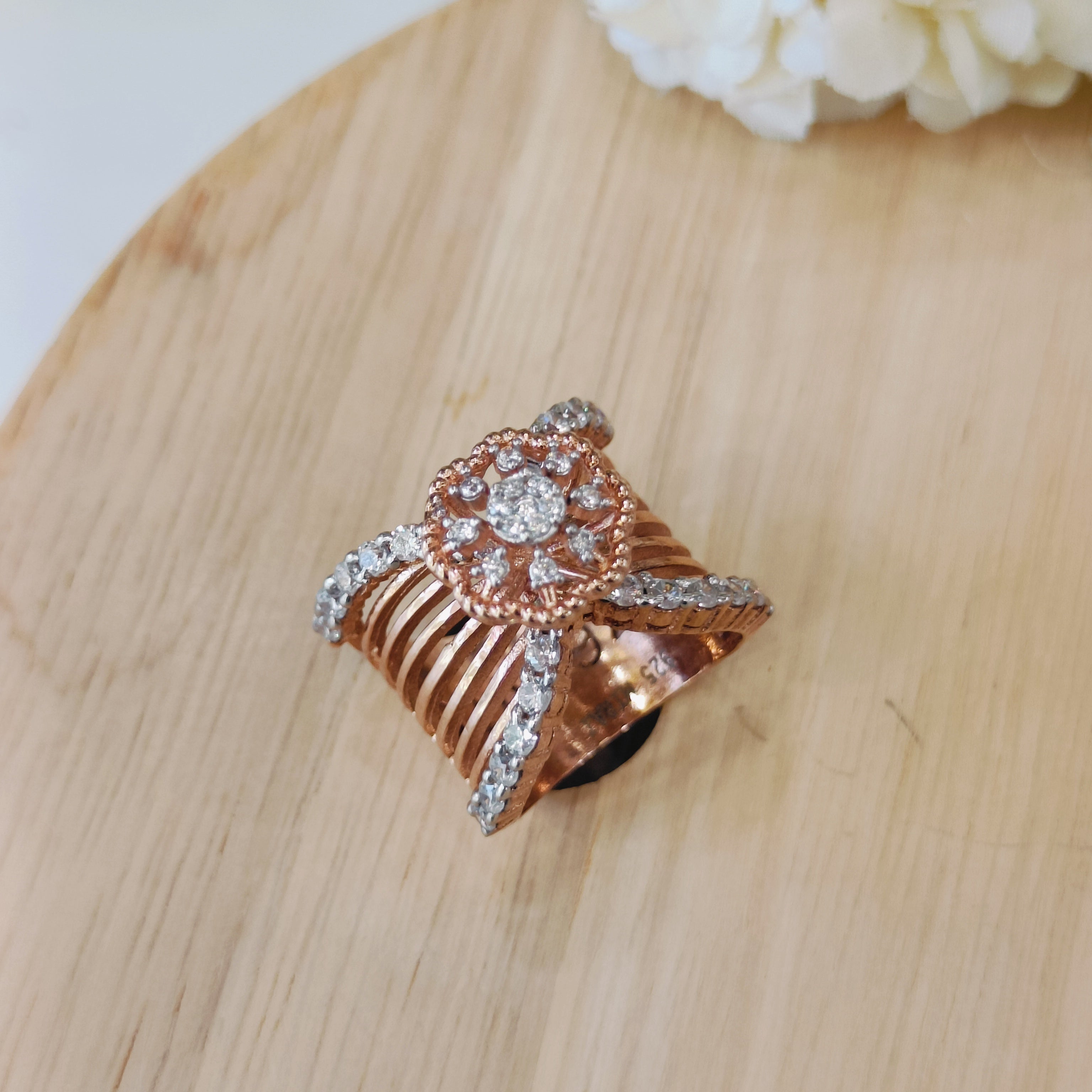 Vs sterling silver cocktail ring 169 12g