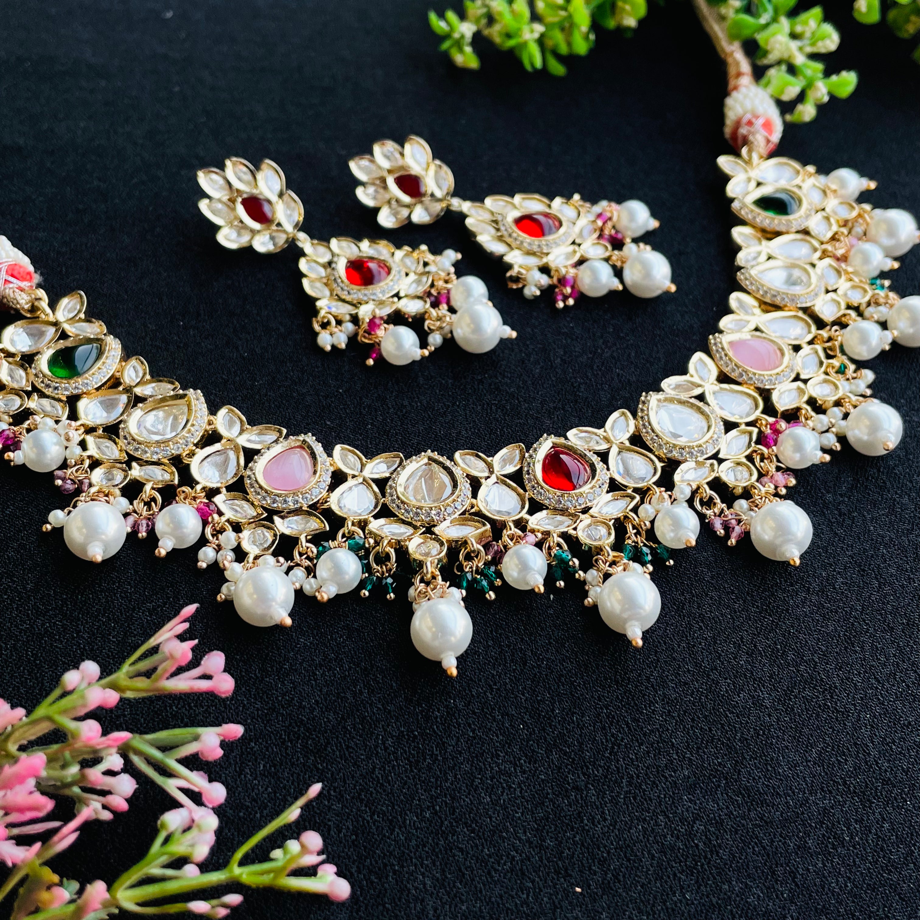 Nayaab anushka polki Neckpiece