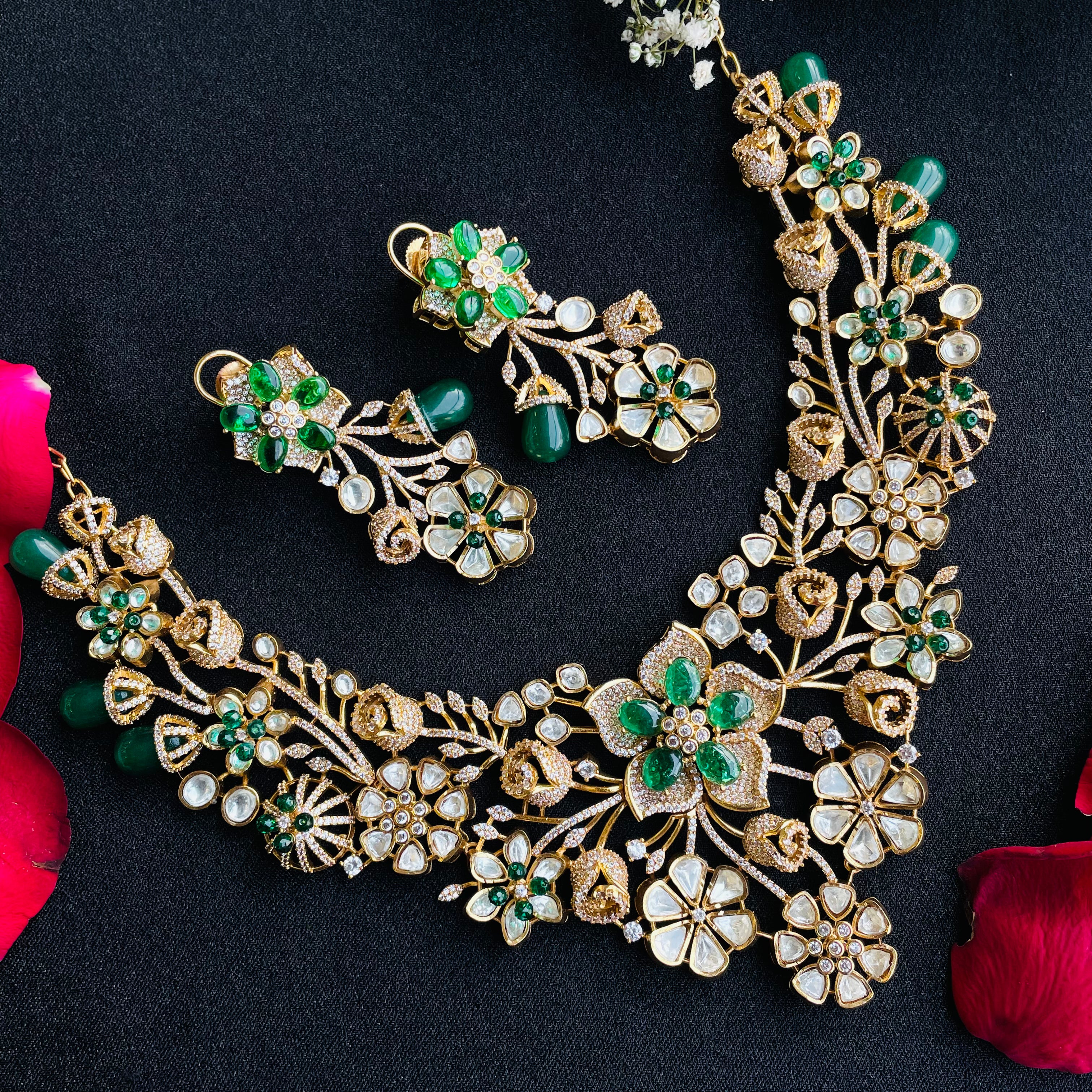 Nayaab mansi polki neckpiece
