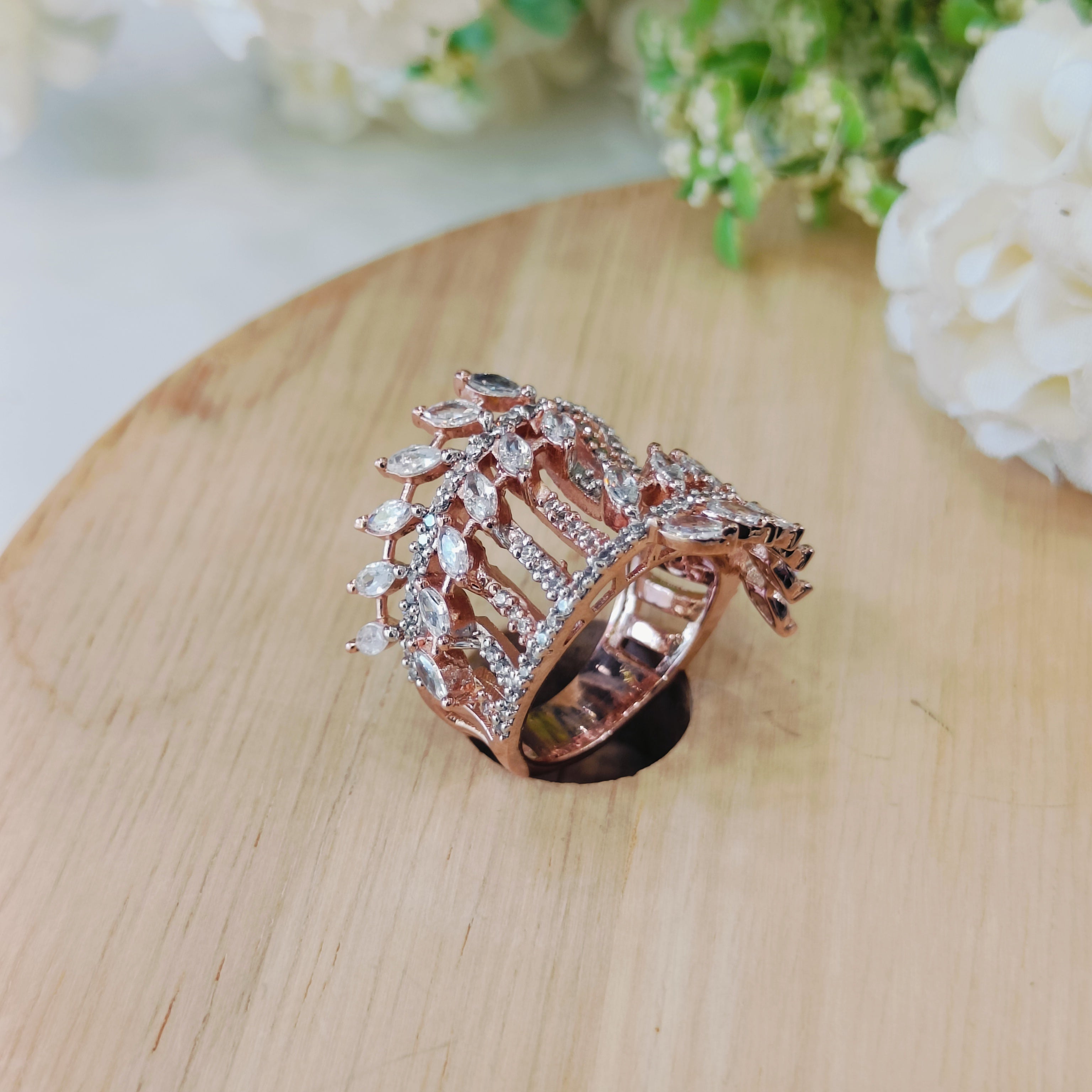 Vs sterling silver cocktail ring 179 10g