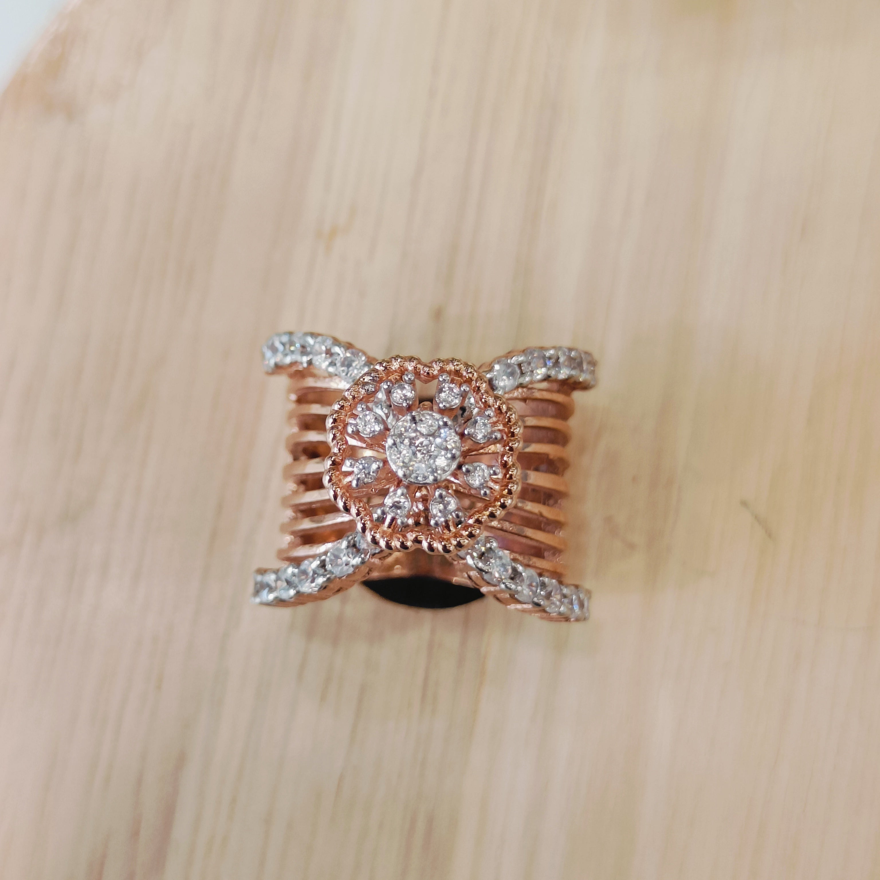 Vs sterling silver cocktail ring 169 12g