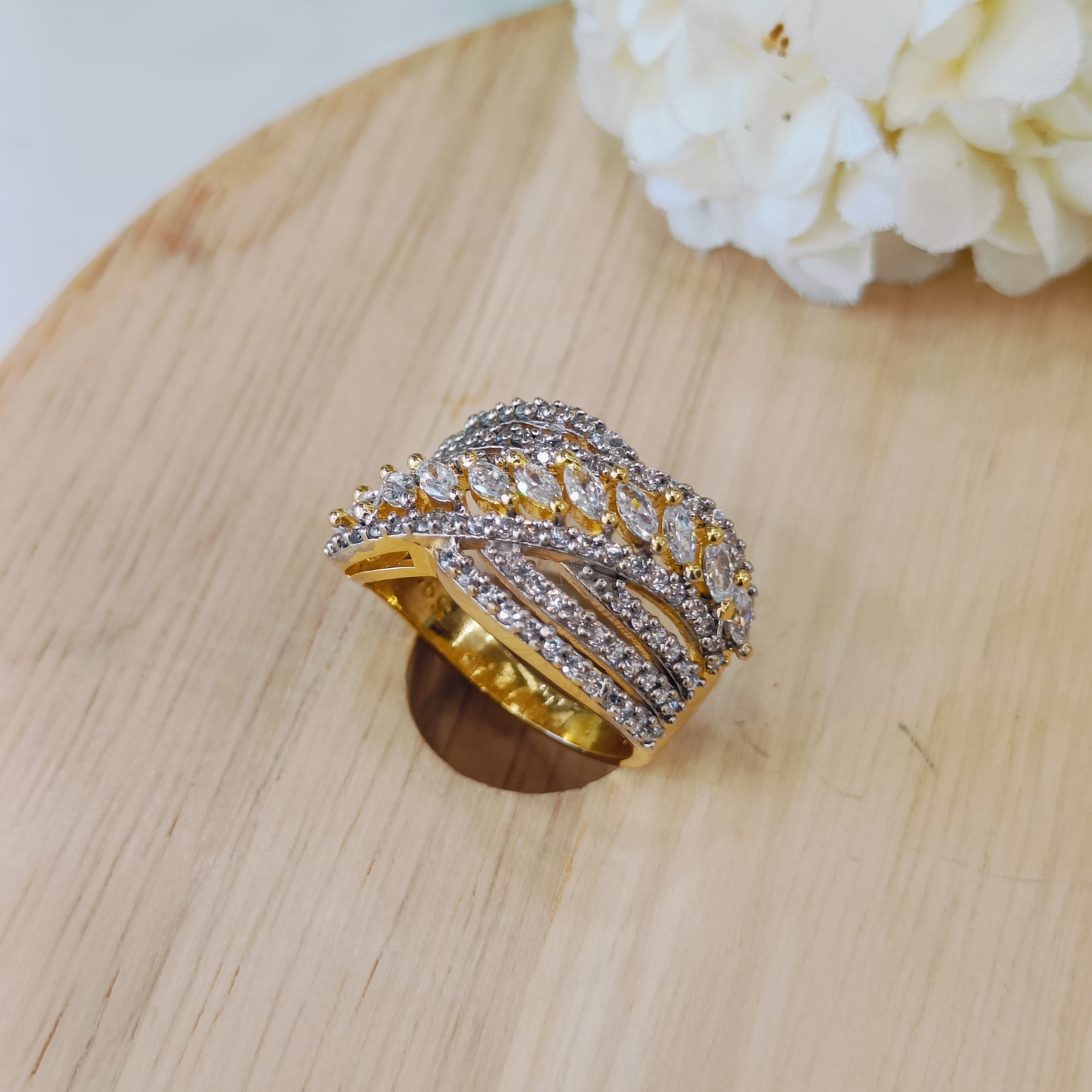 Vs sterling silver cocktail ring 172 8g