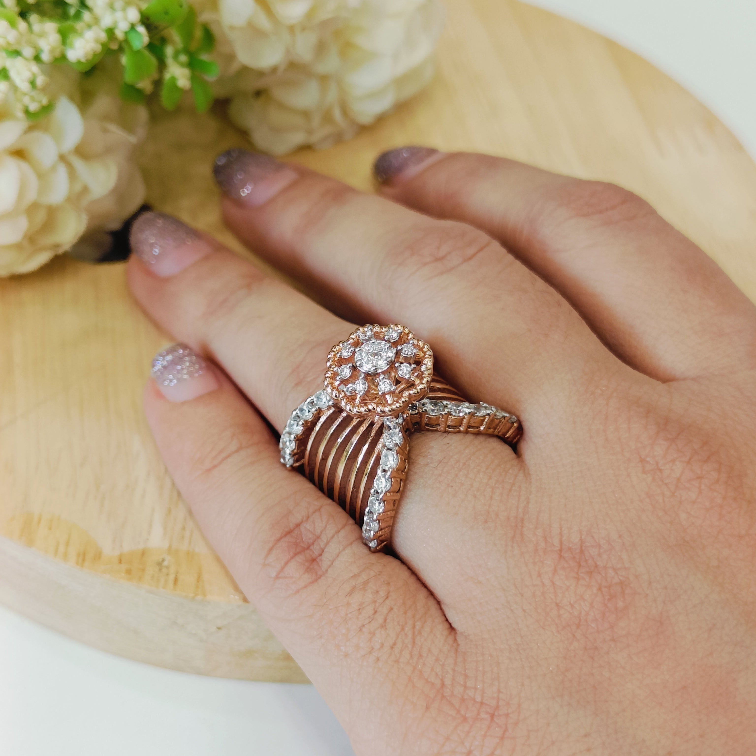 Vs sterling silver cocktail ring 169 12g