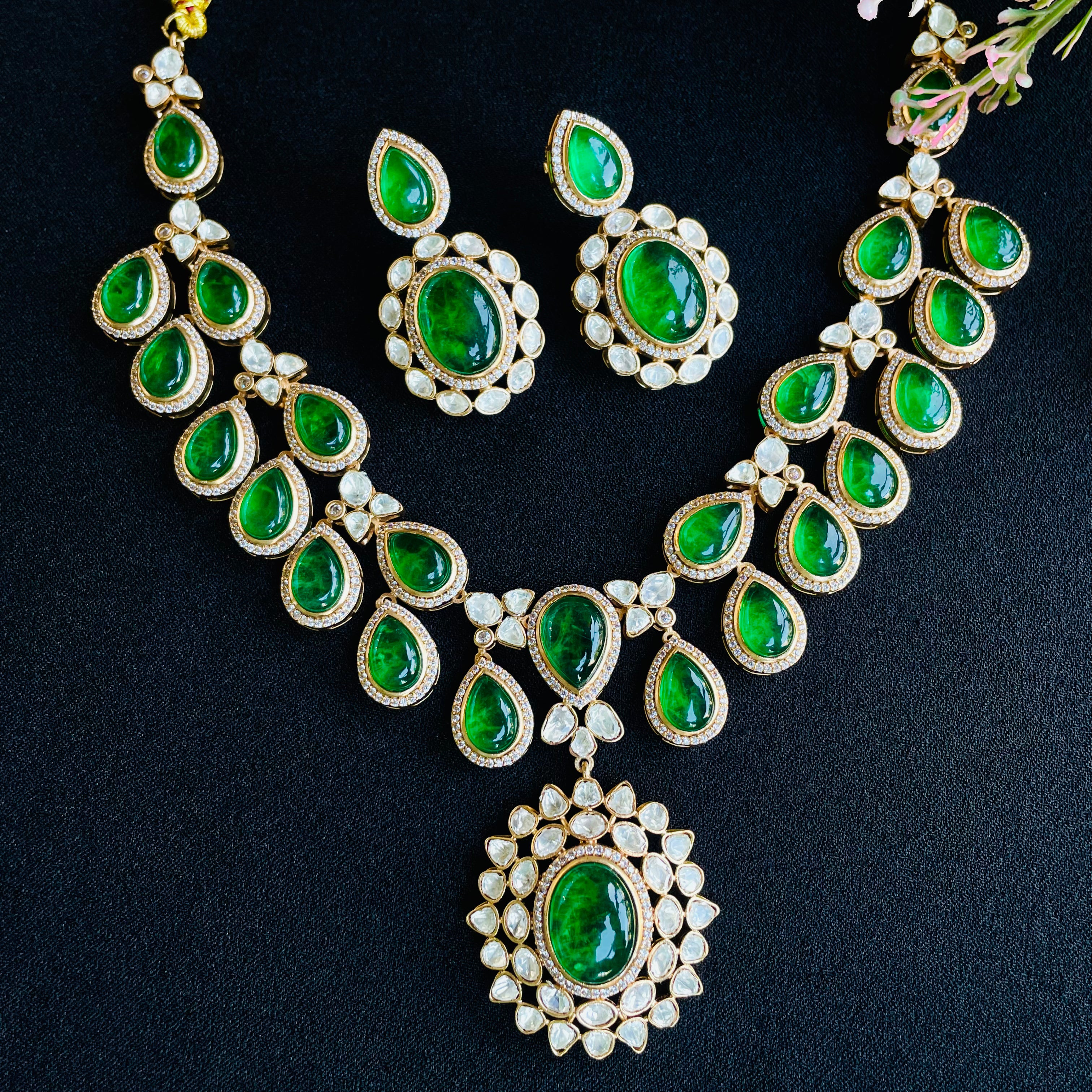 Nayaab deepa polki neckpiece