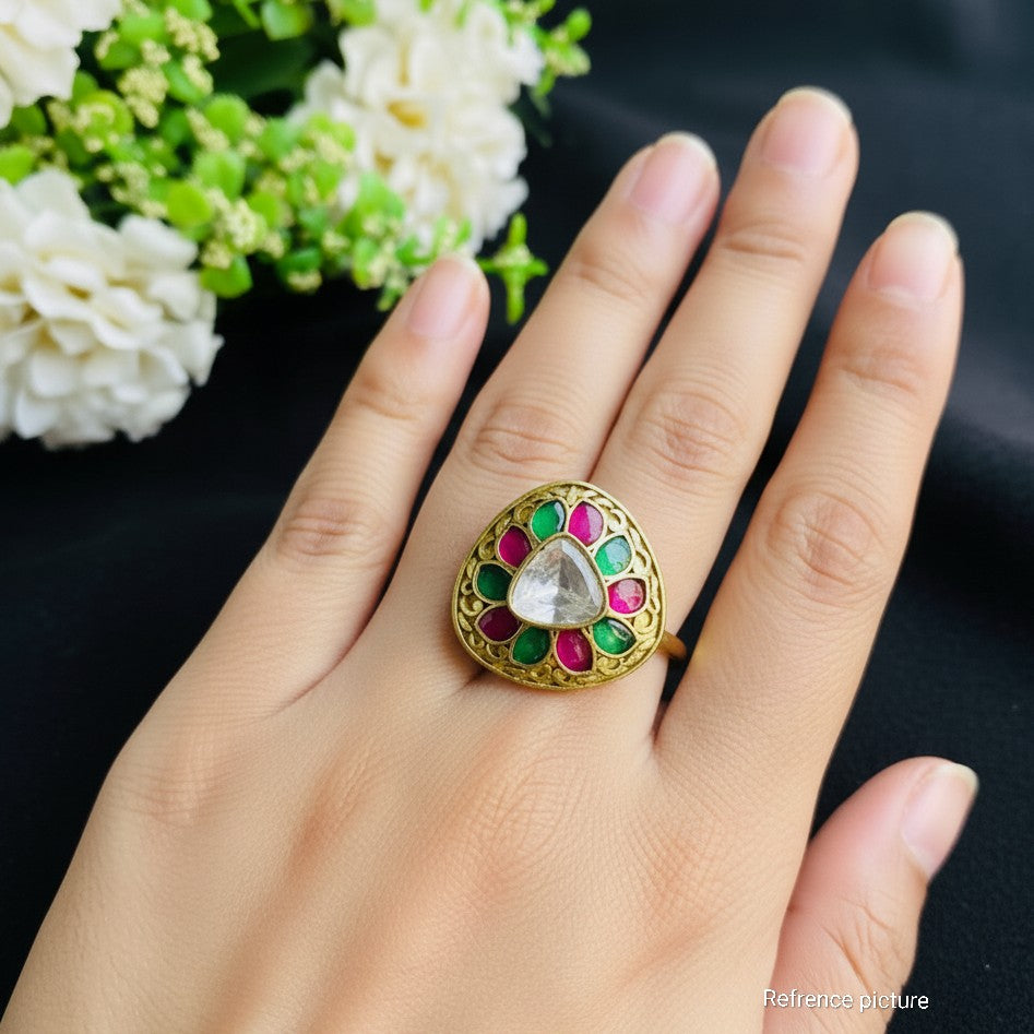 Nayaab Anika Polki Ring