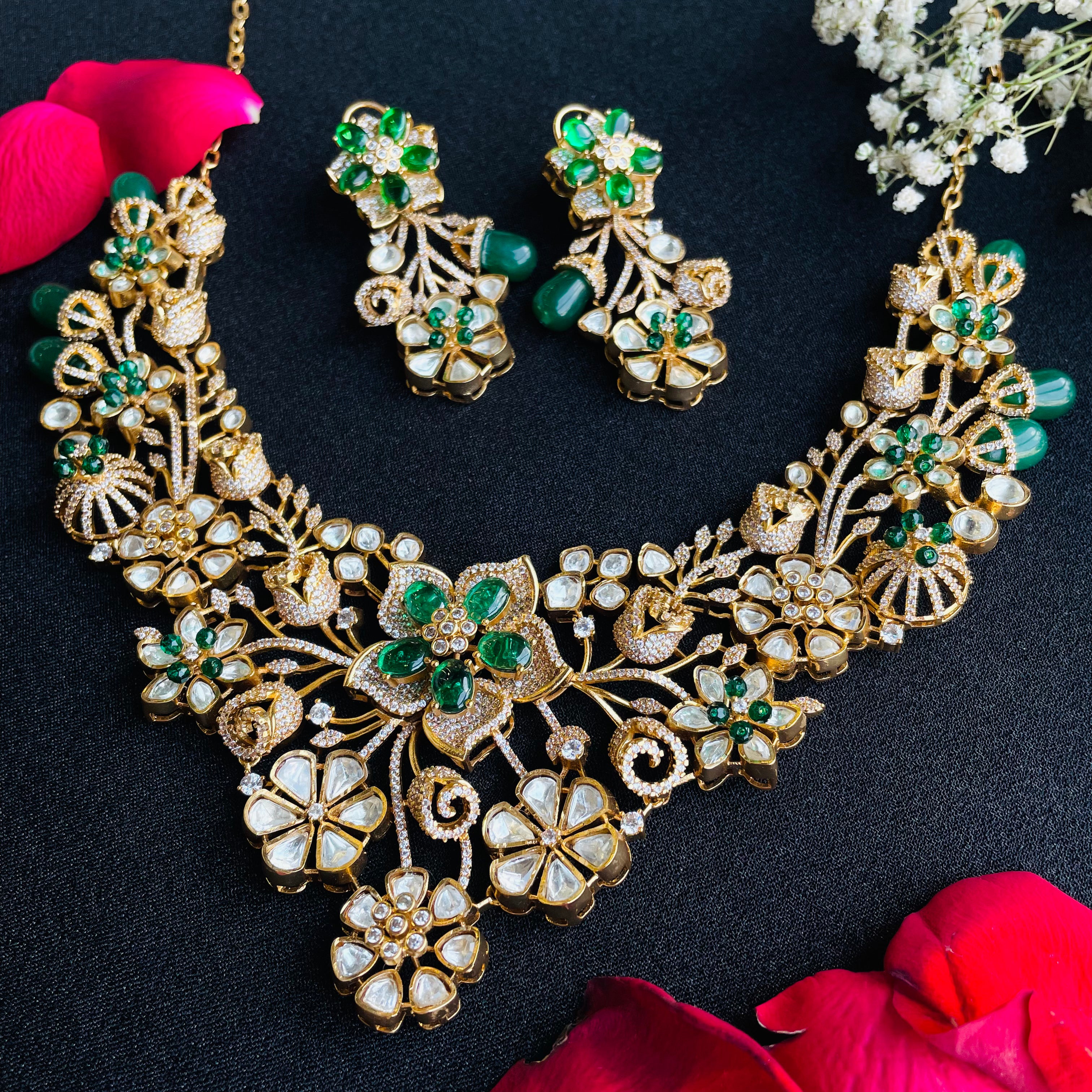 Nayaab mansi polki neckpiece