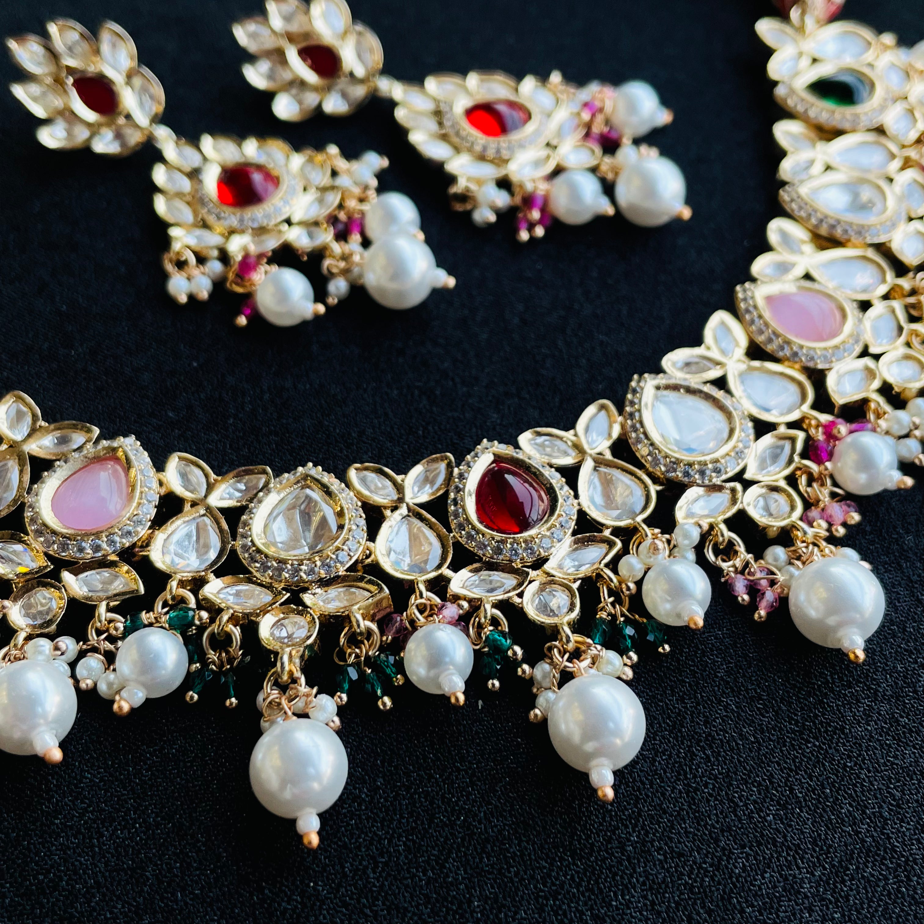 Nayaab anushka polki Neckpiece