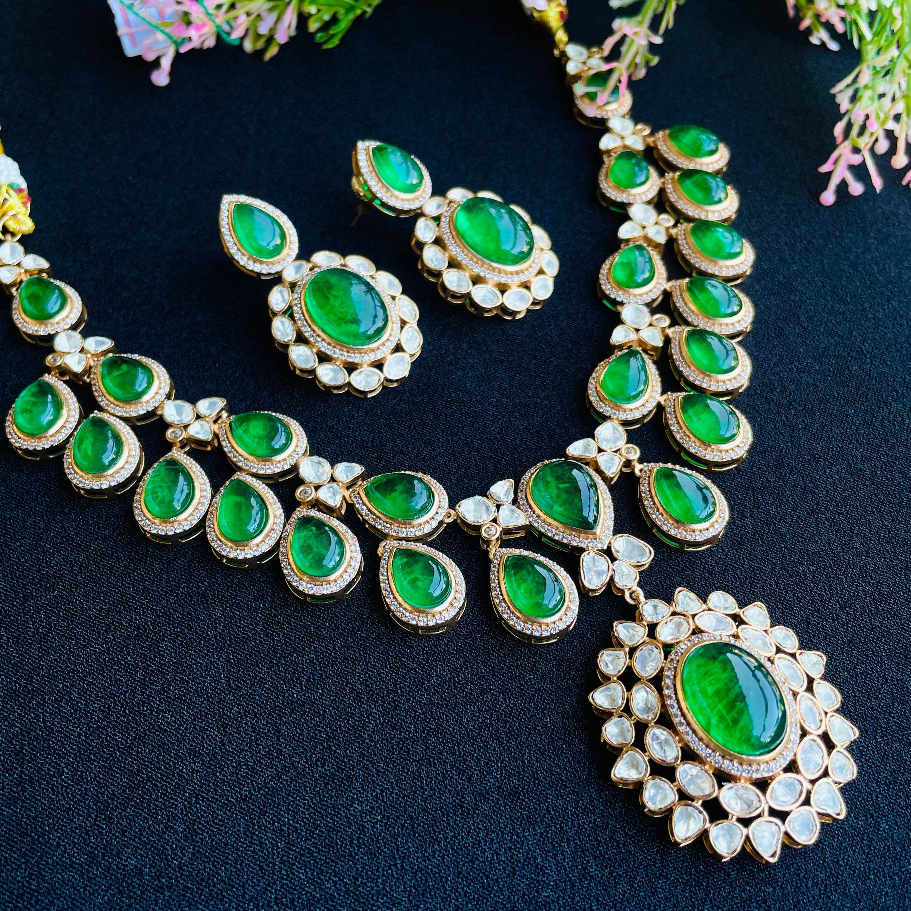 Nayaab deepa polki neckpiece
