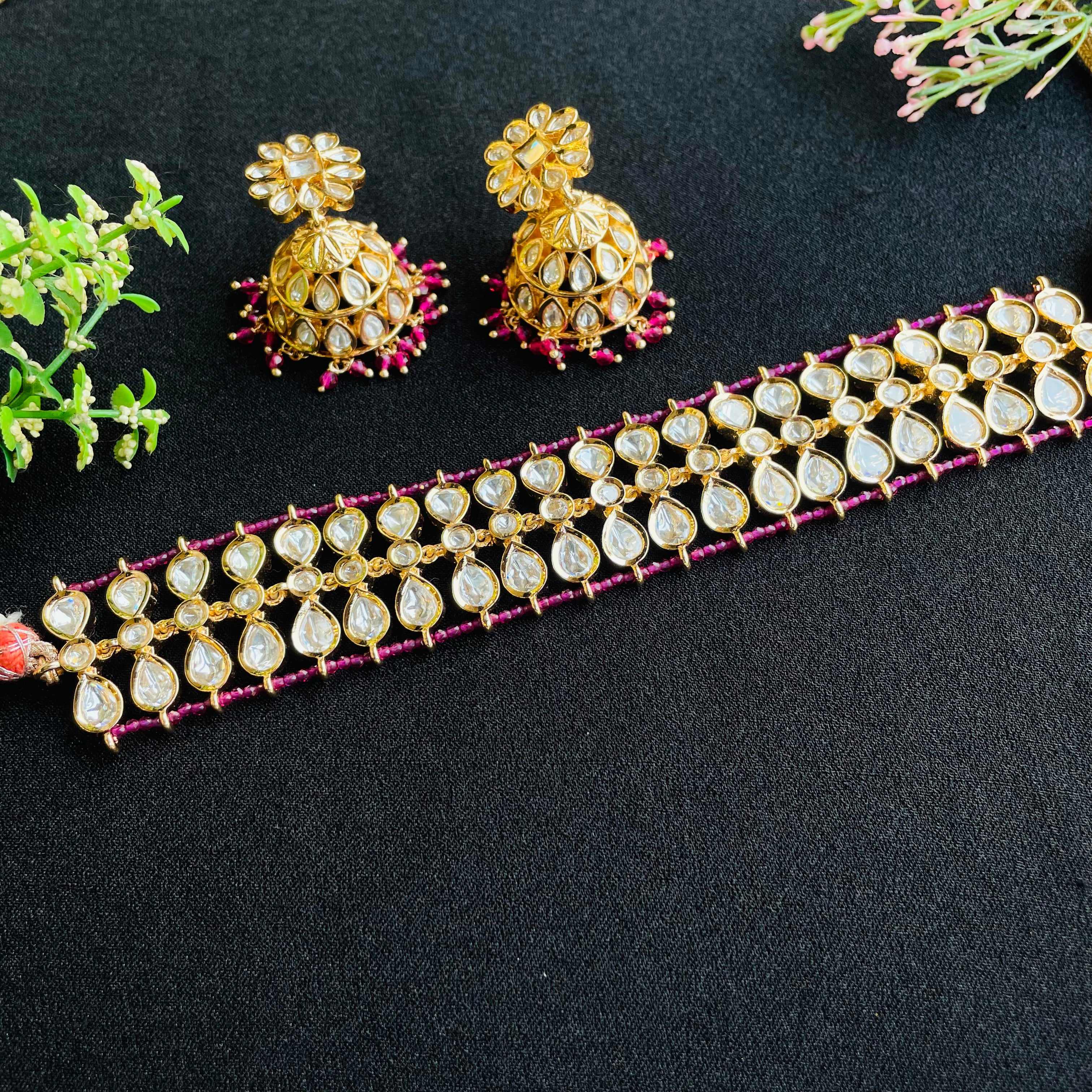 Nayaab kirandeep polki neckpiece