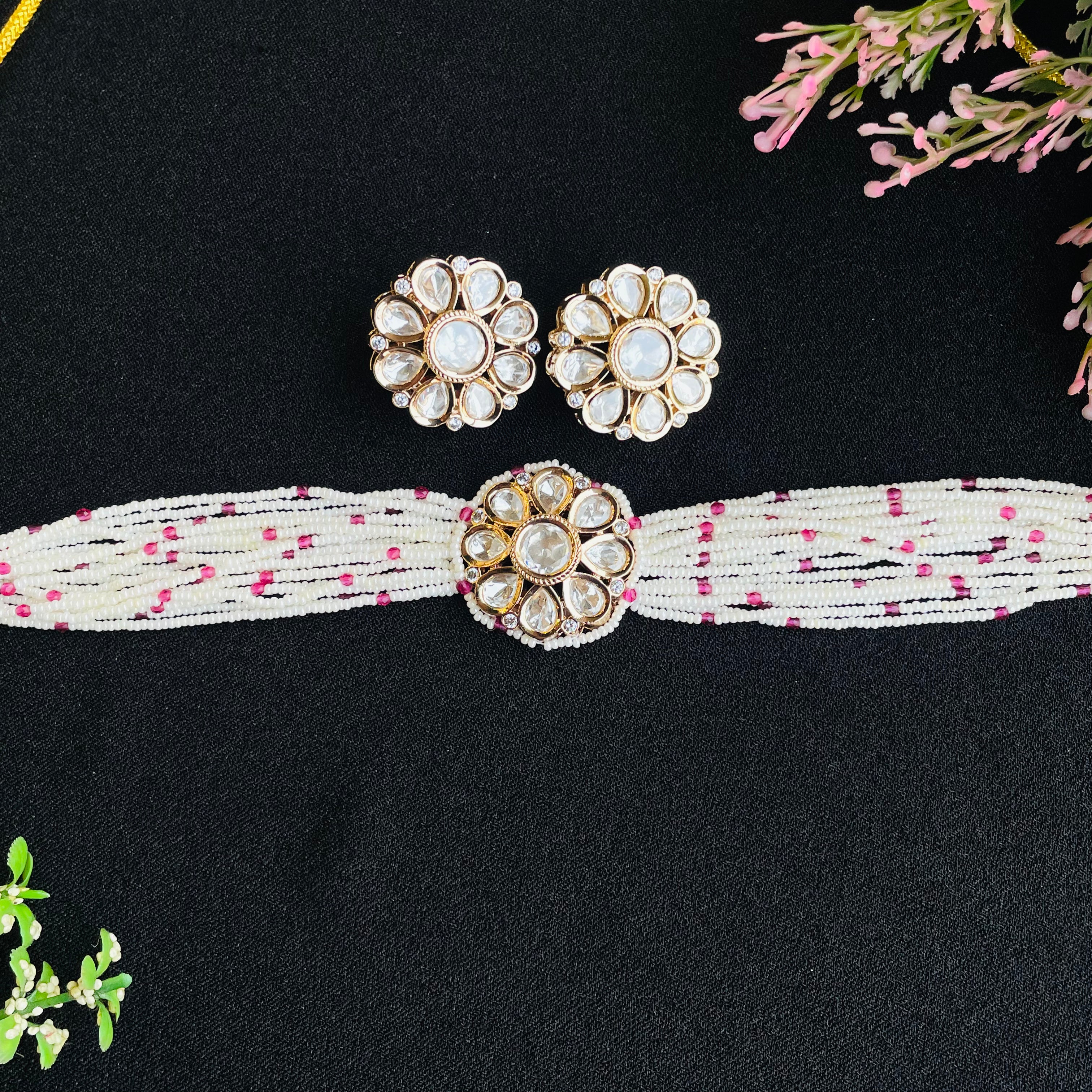 Nayaab ridhi polki neckpiece