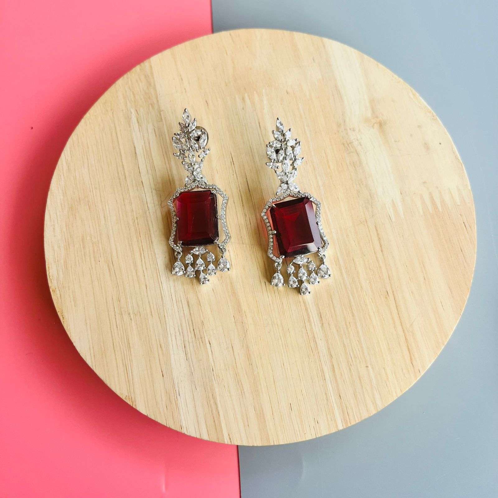 Ad Mahira earrings Velvet box by Shweta