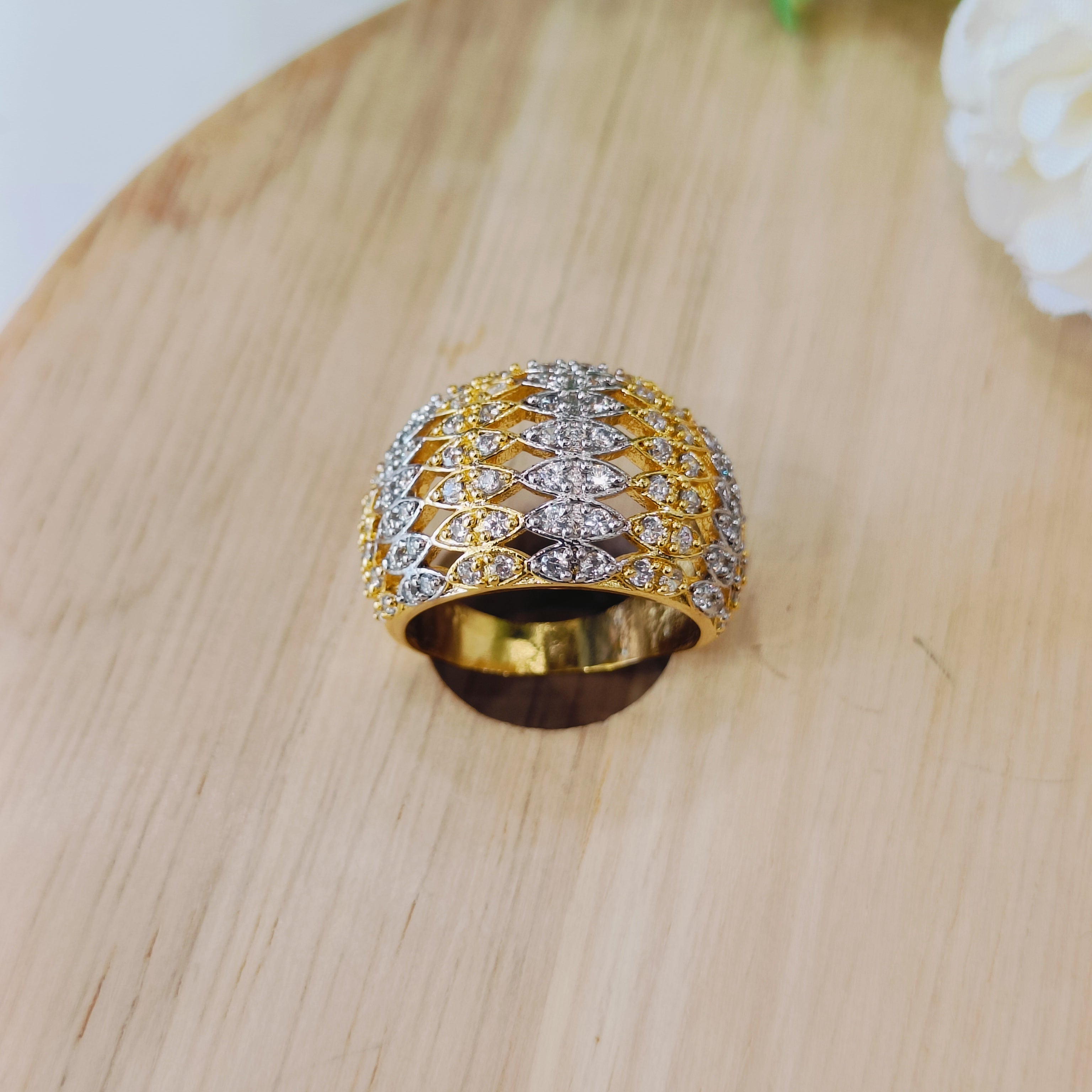 Vs sterling silver cocktail ring 177 7g