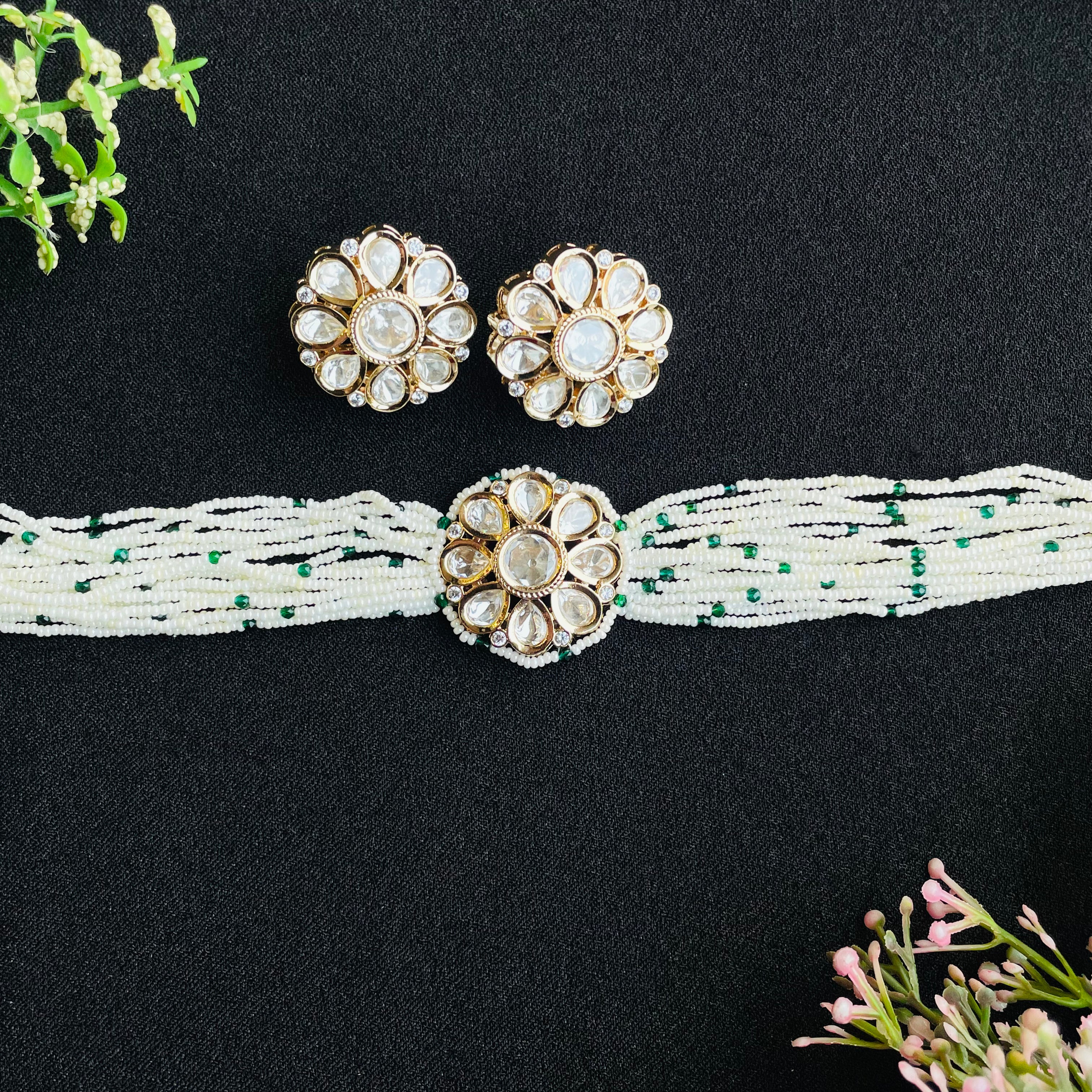 Nayaab ridhi polki neckpiece