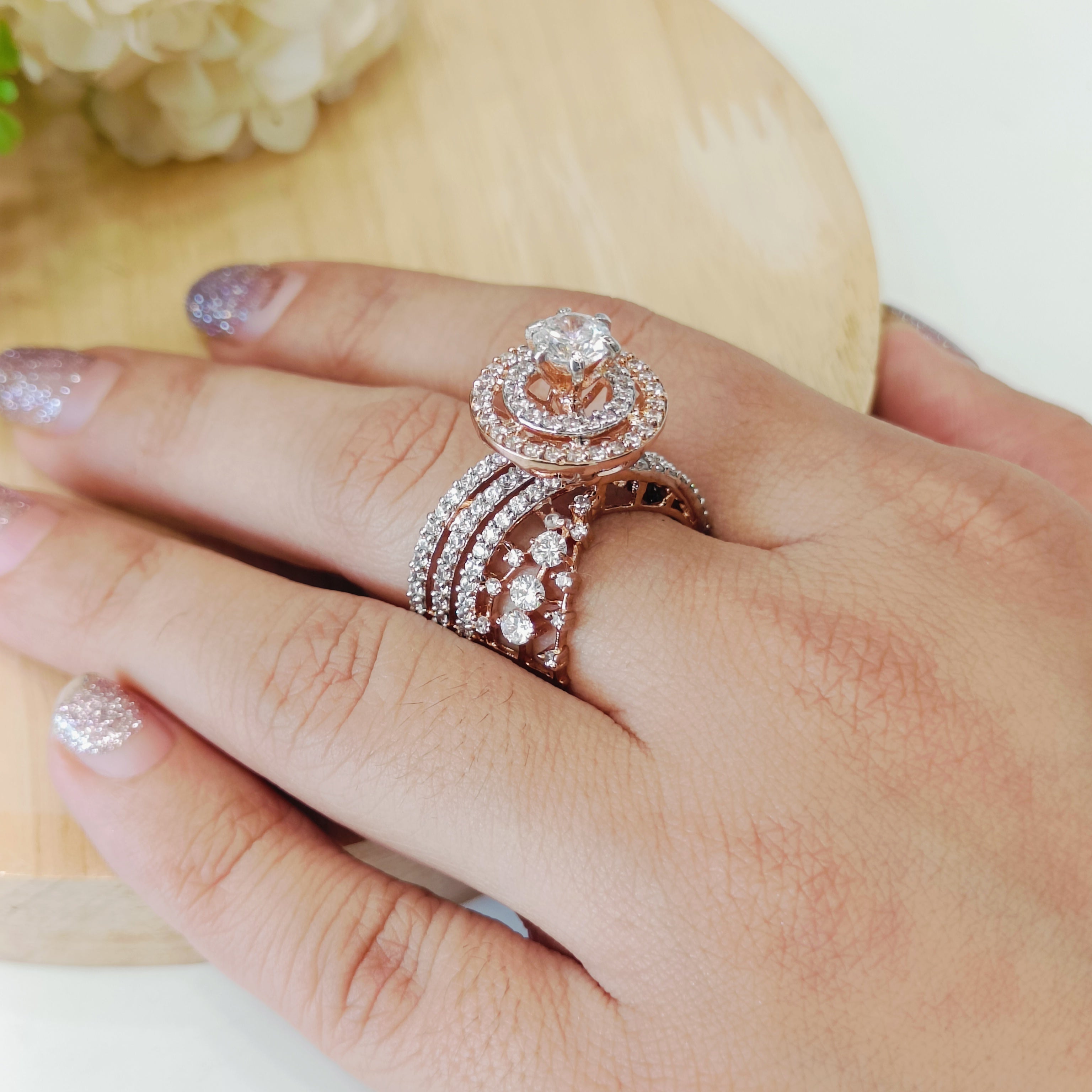 Vs sterling silver cocktail ring 180 11g