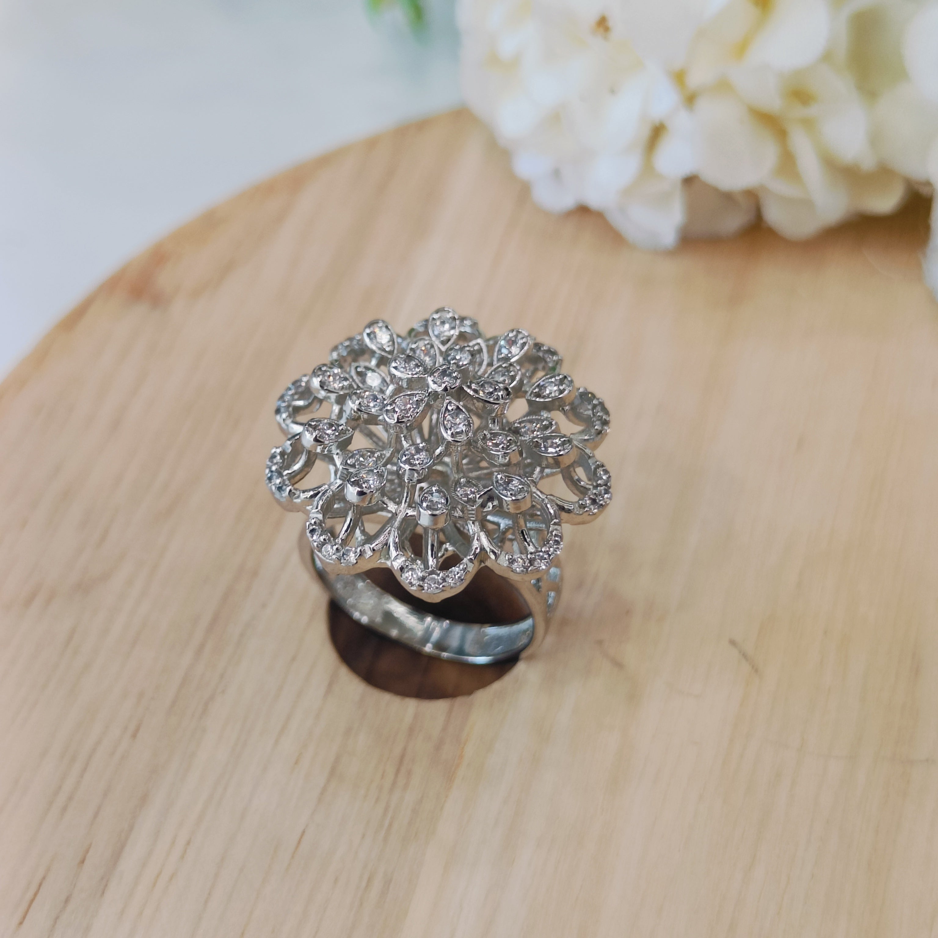 Vs sterling silver cocktail ring 171