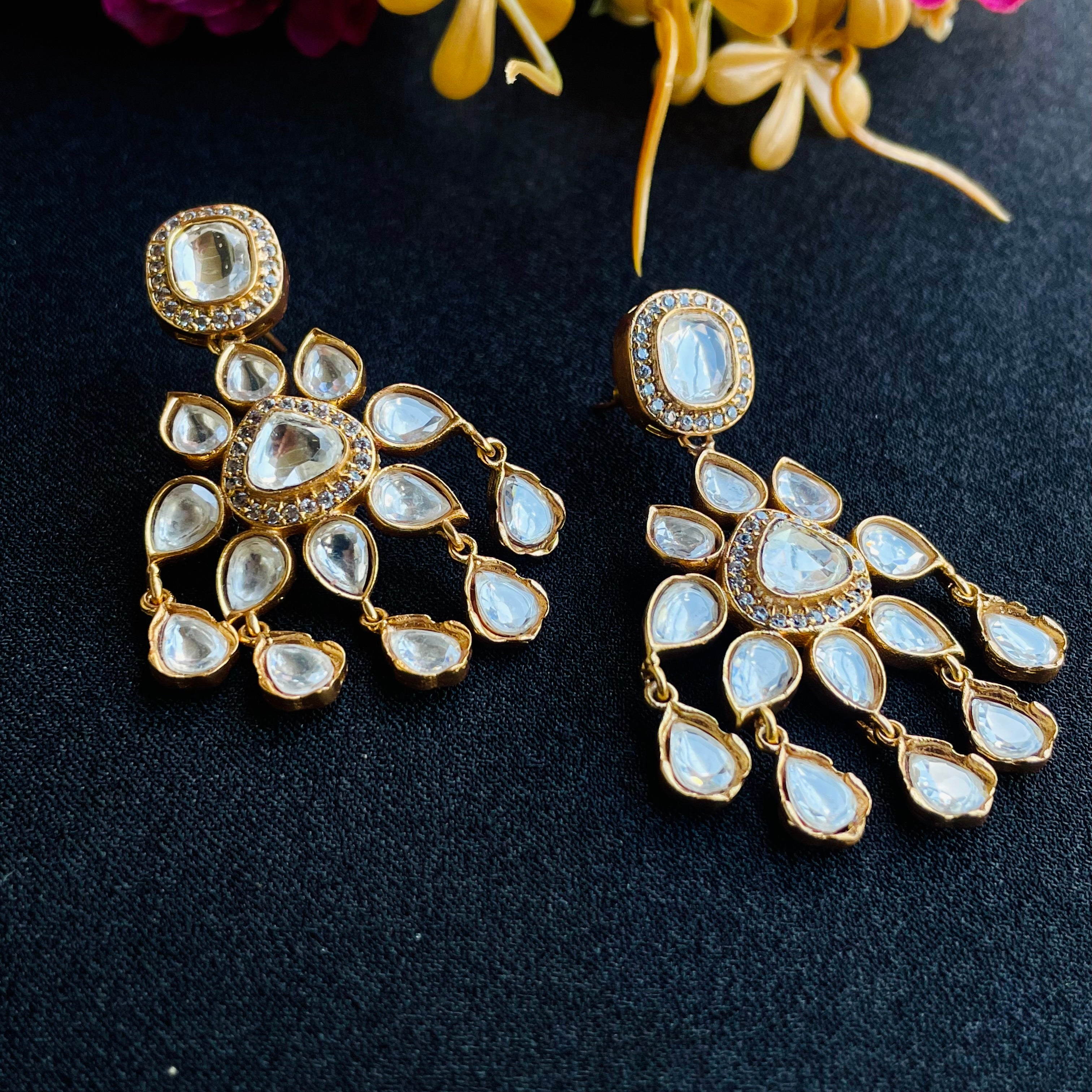 Nayaab Manya Polki Earrings