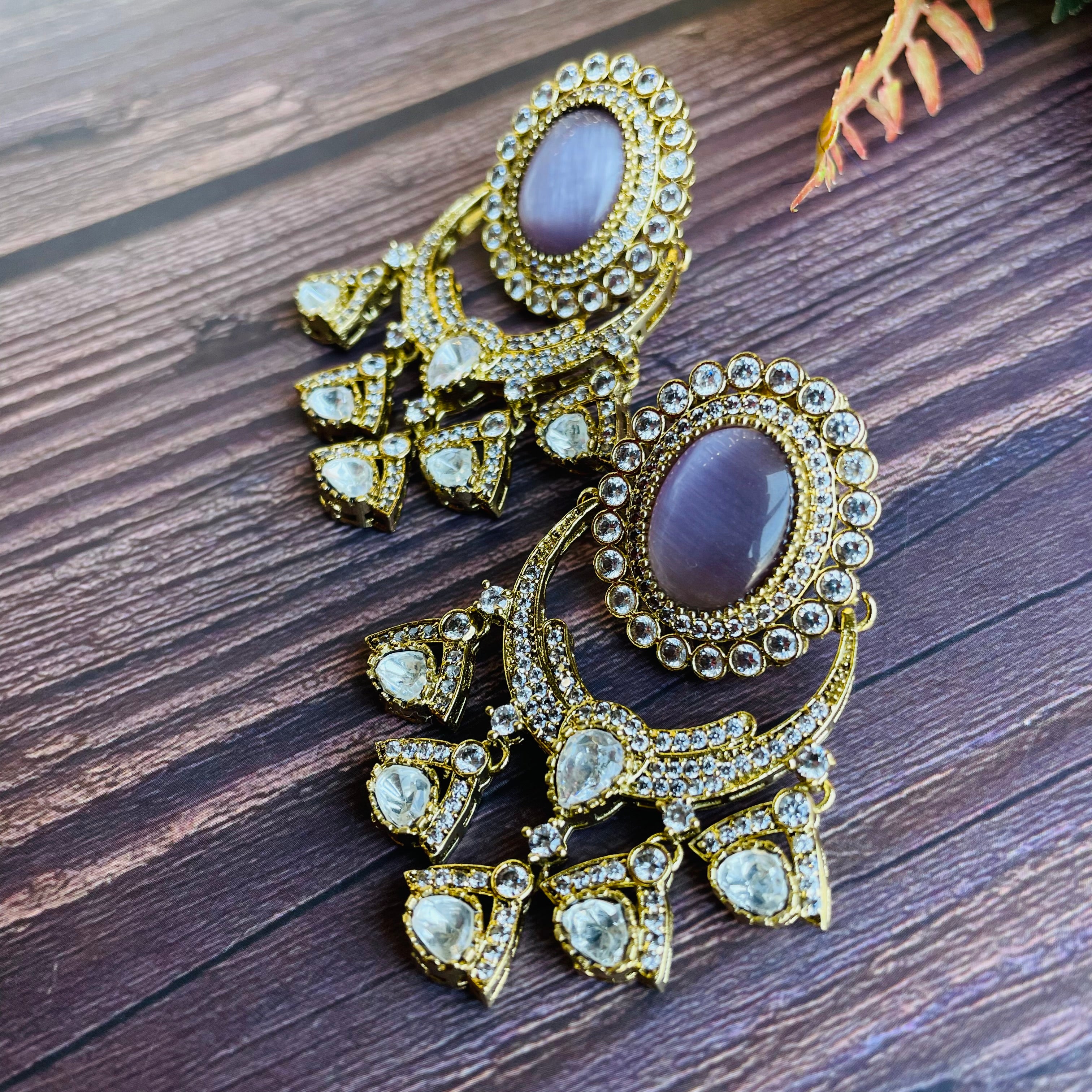 Nayaab Ruhi Polki Earrings