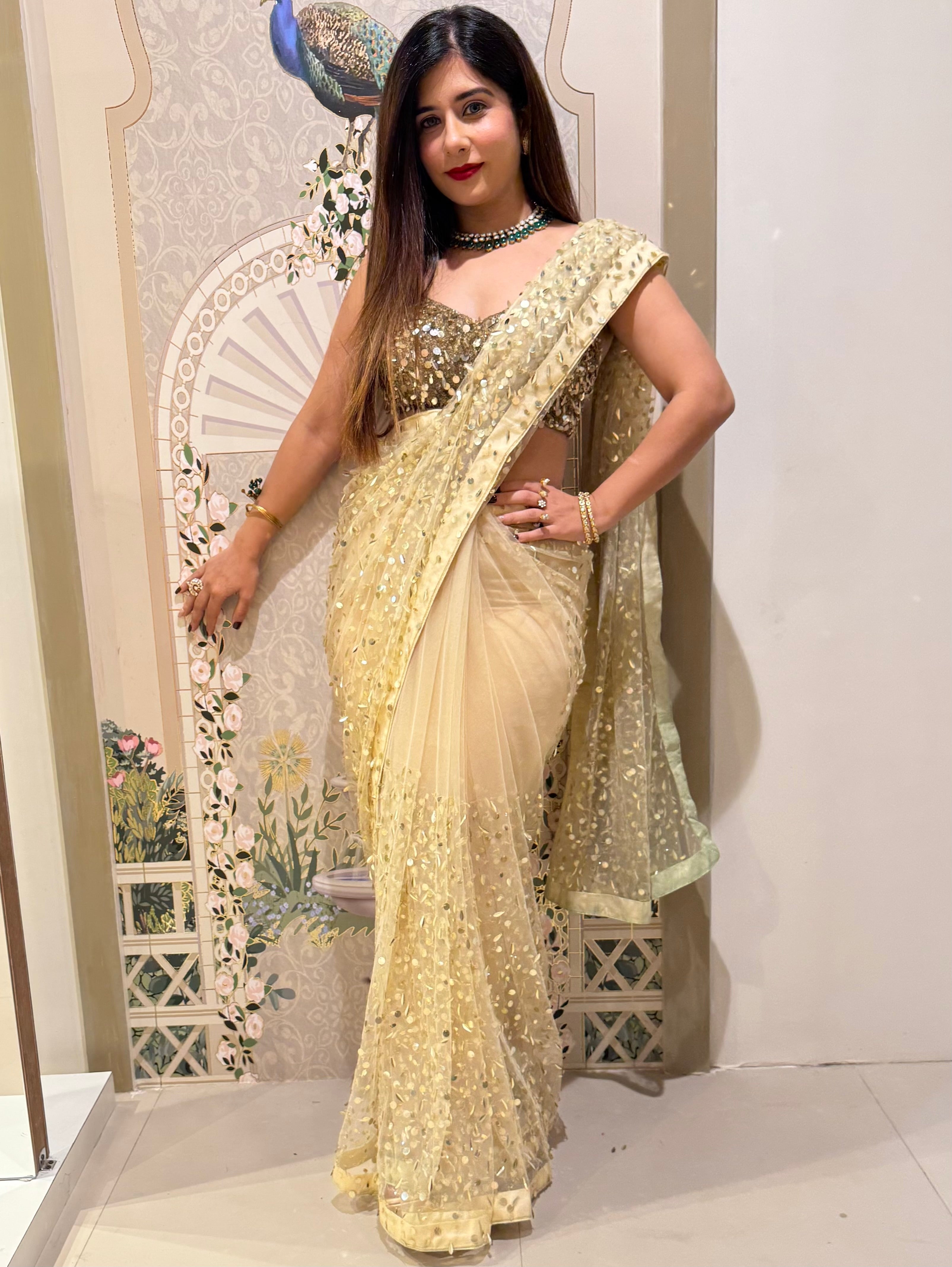 Gold Goddess Saree