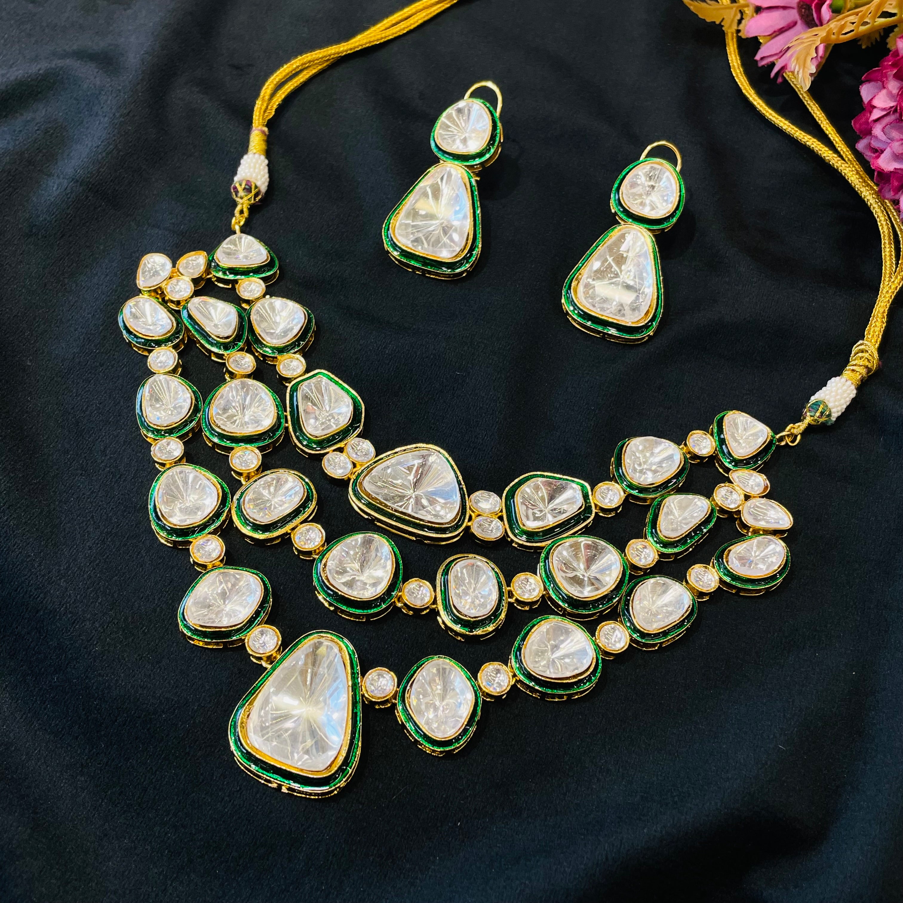 Nayaab Jiya polki neckpiece