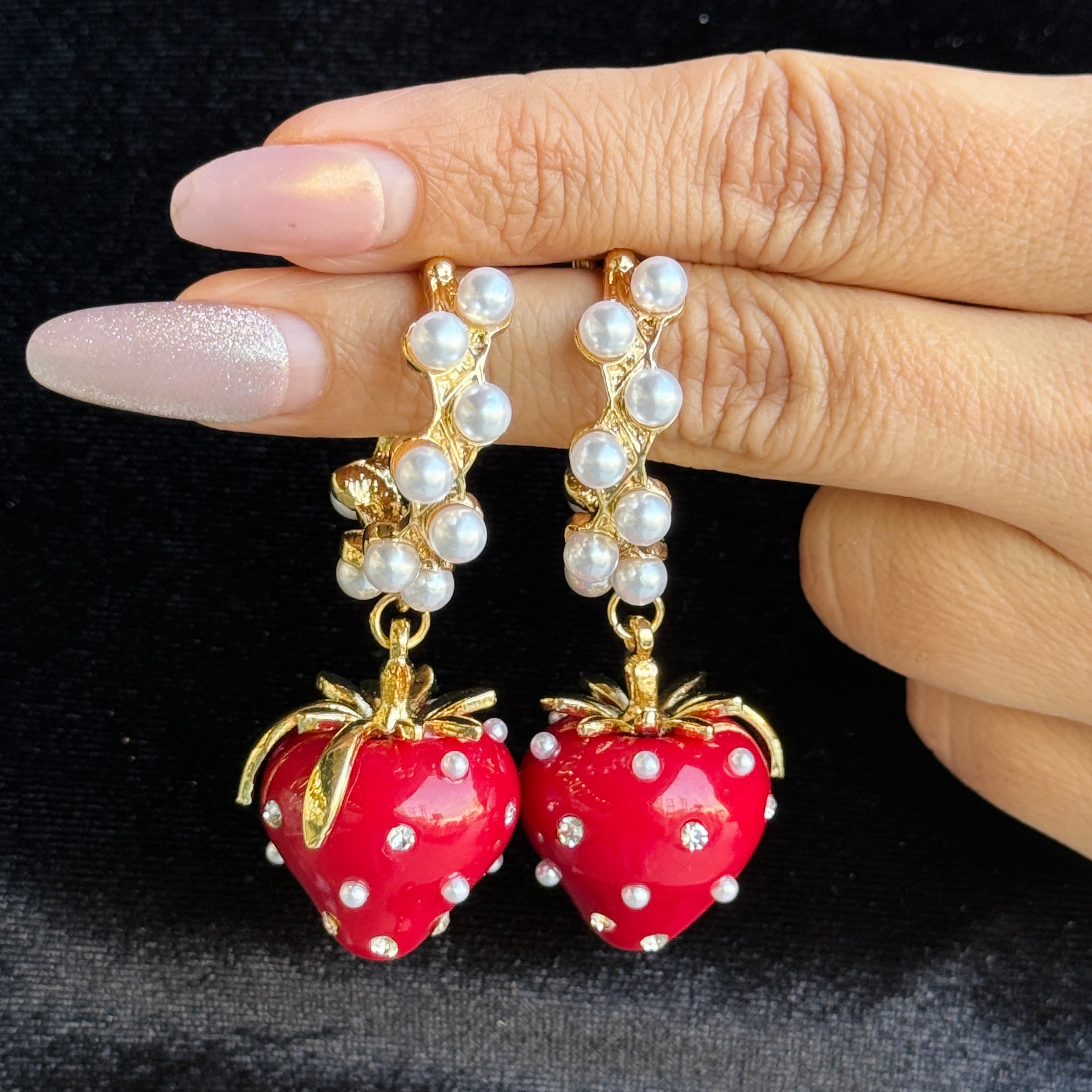 Layla strawberry earrings