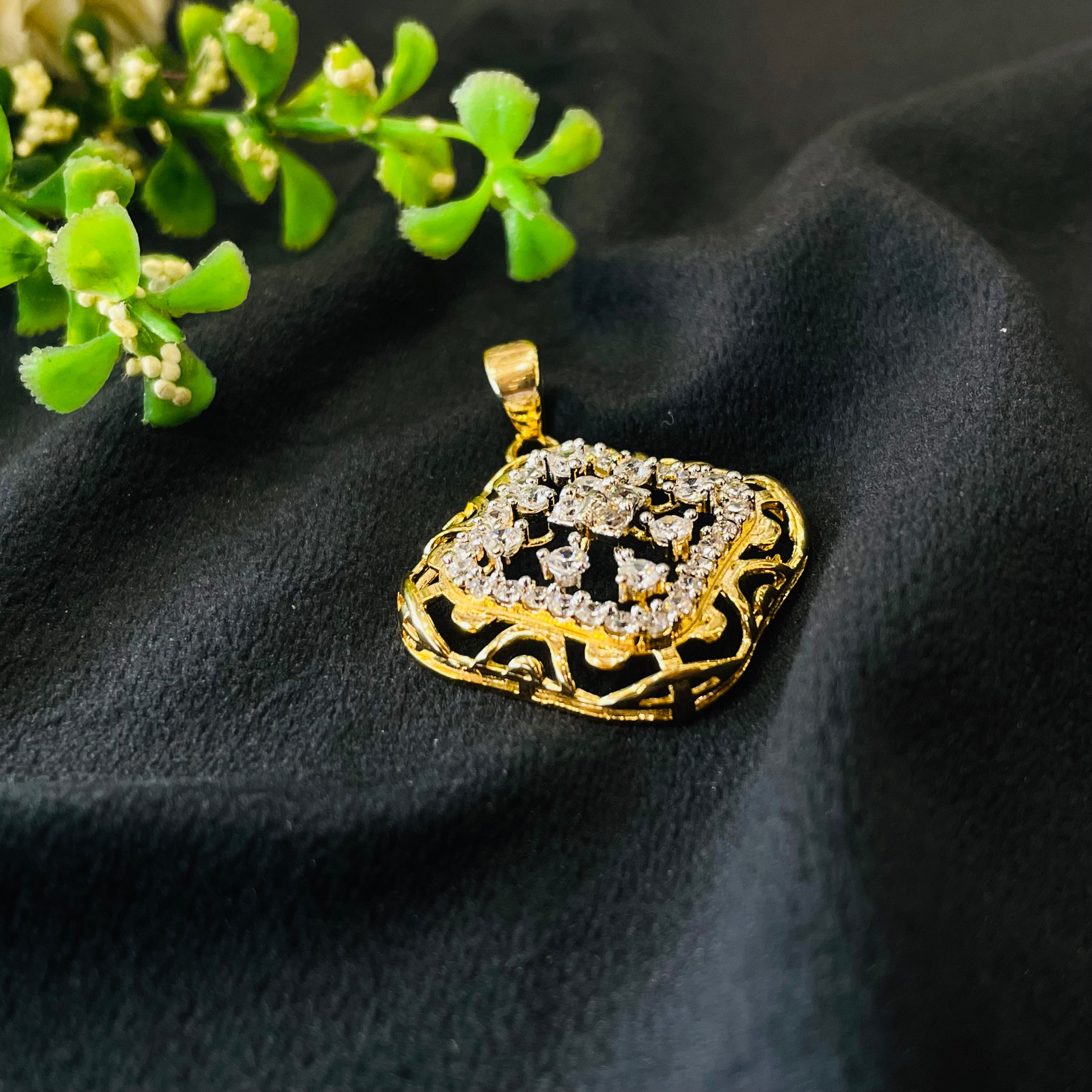 Vs Sterling Silver Pendant Set 05 14g